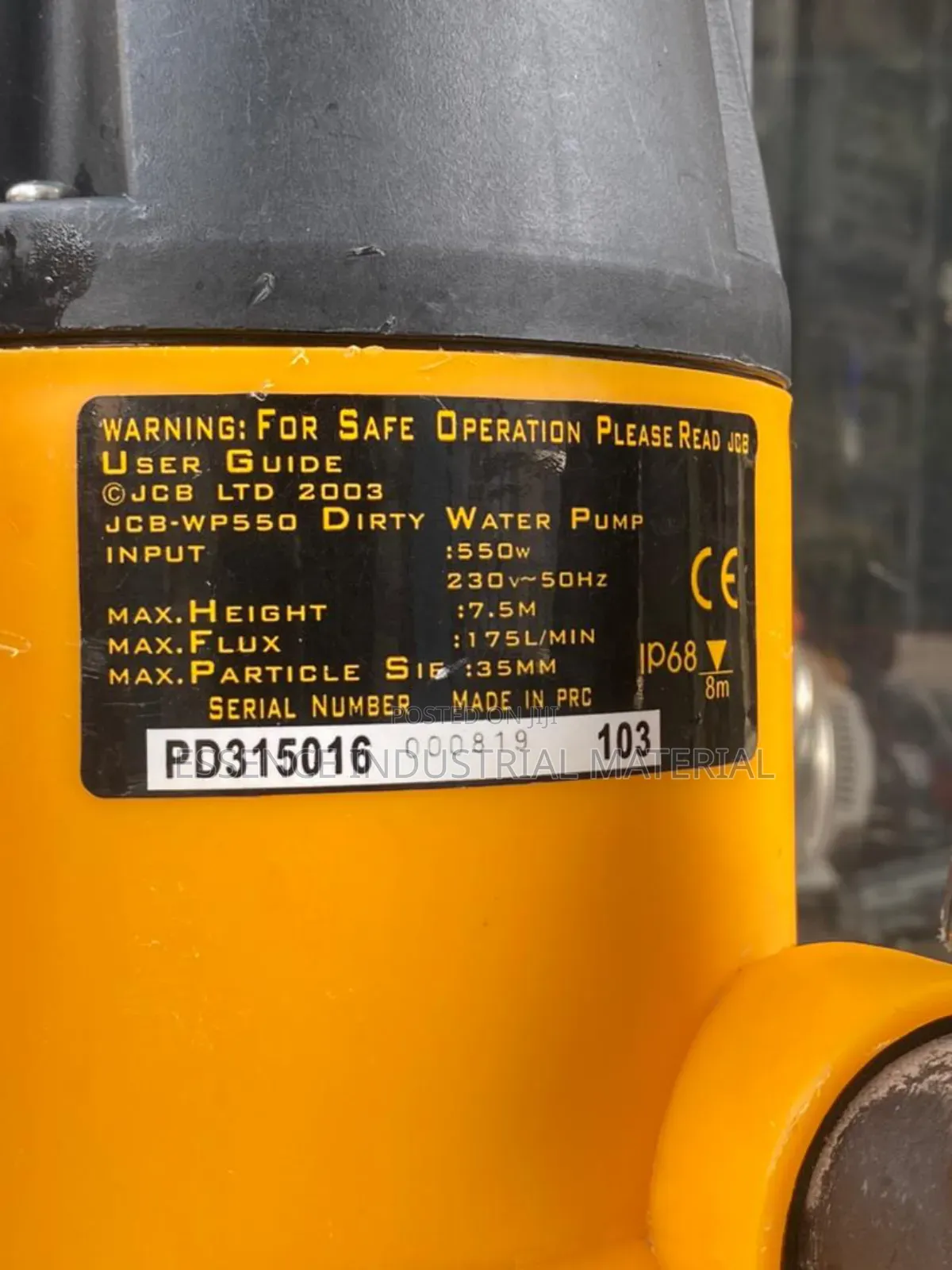 Used European Domestic Sewage Pump 550W