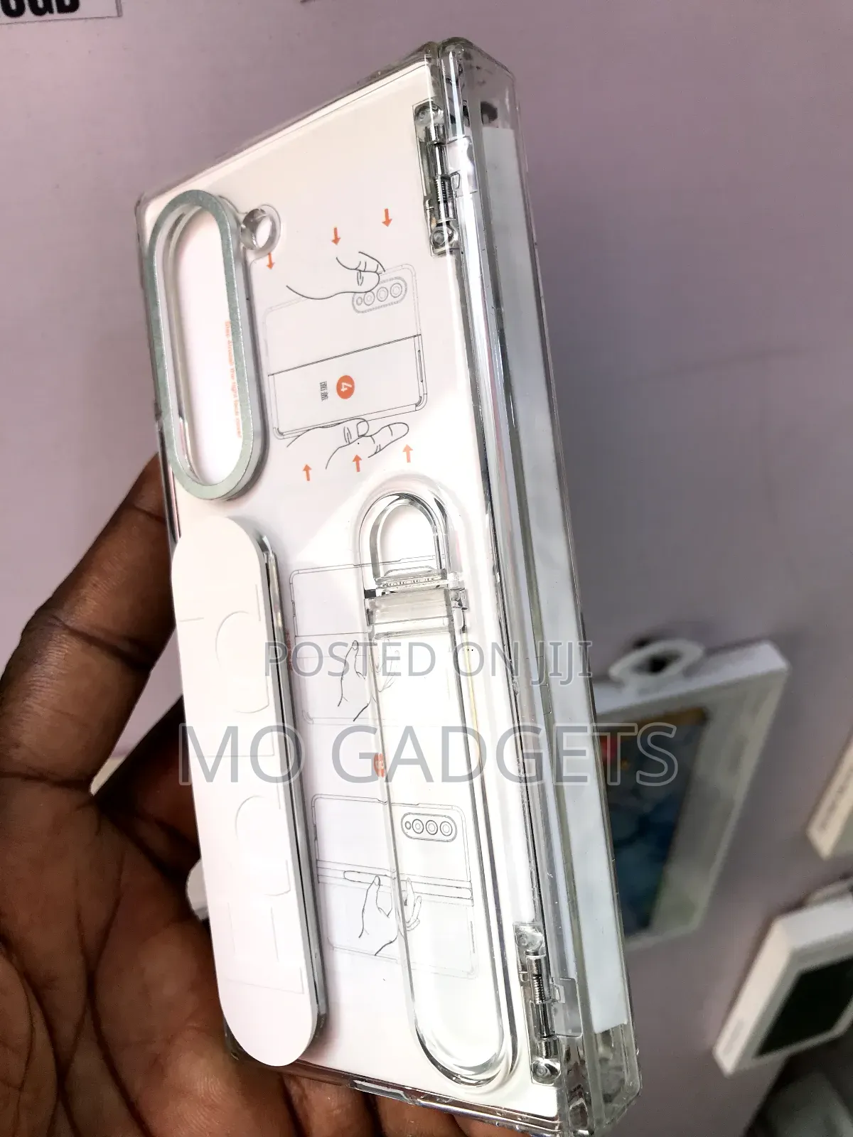 Fold Transperent Case With Strap Kickstand for Fold 5 6