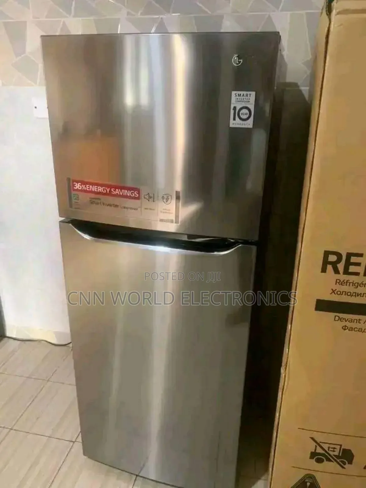 New LG Smart Inverter 260L Double Door Fridge Fast Cooling