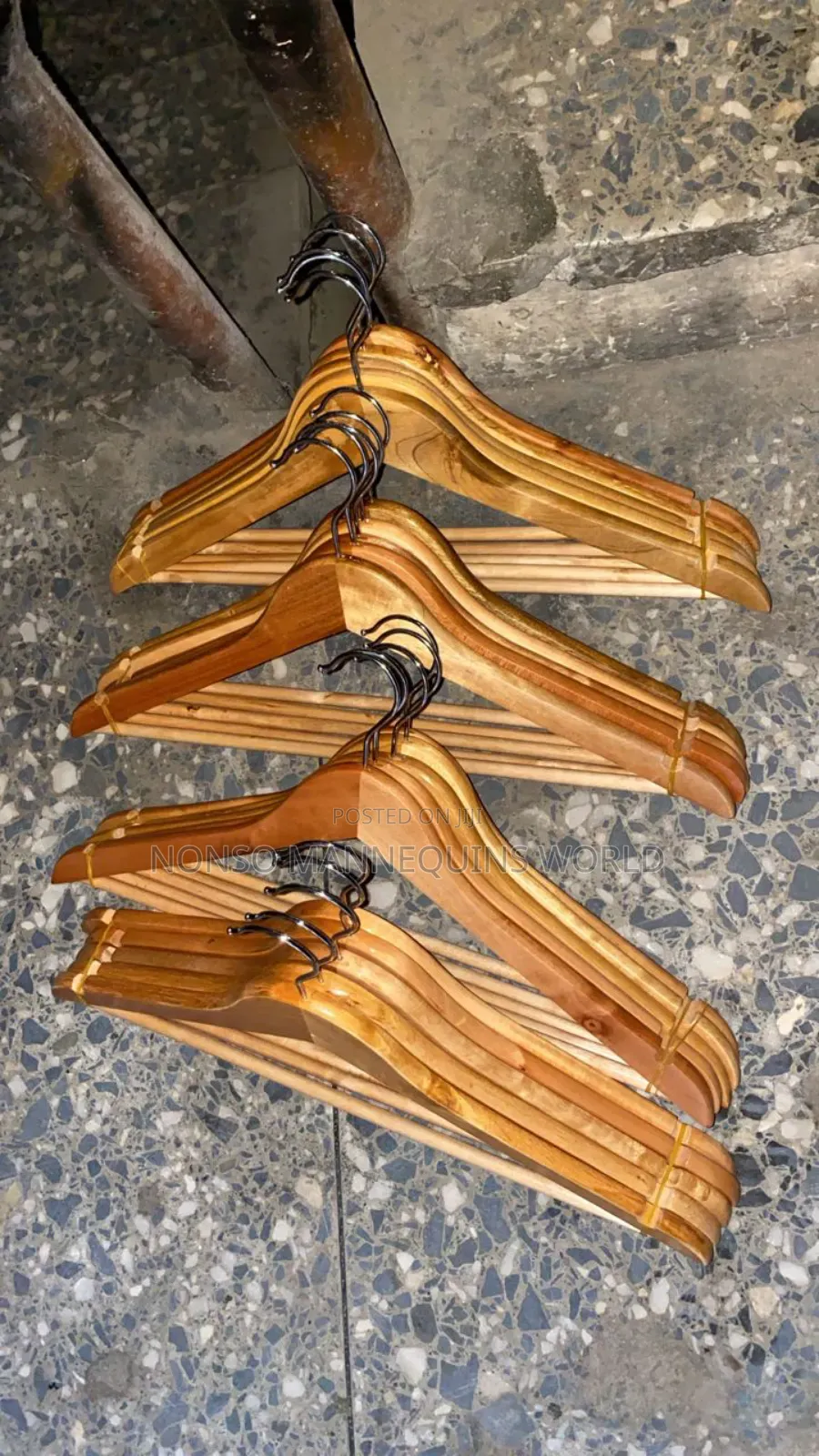 Wood Hangers for Clothes Displaying