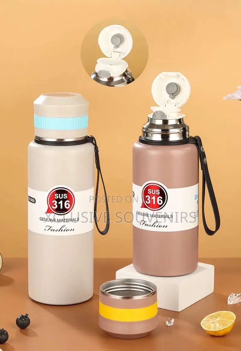 316 Stainles Steel Insulated Vacuum Flask 600ml 800ml 1000ml