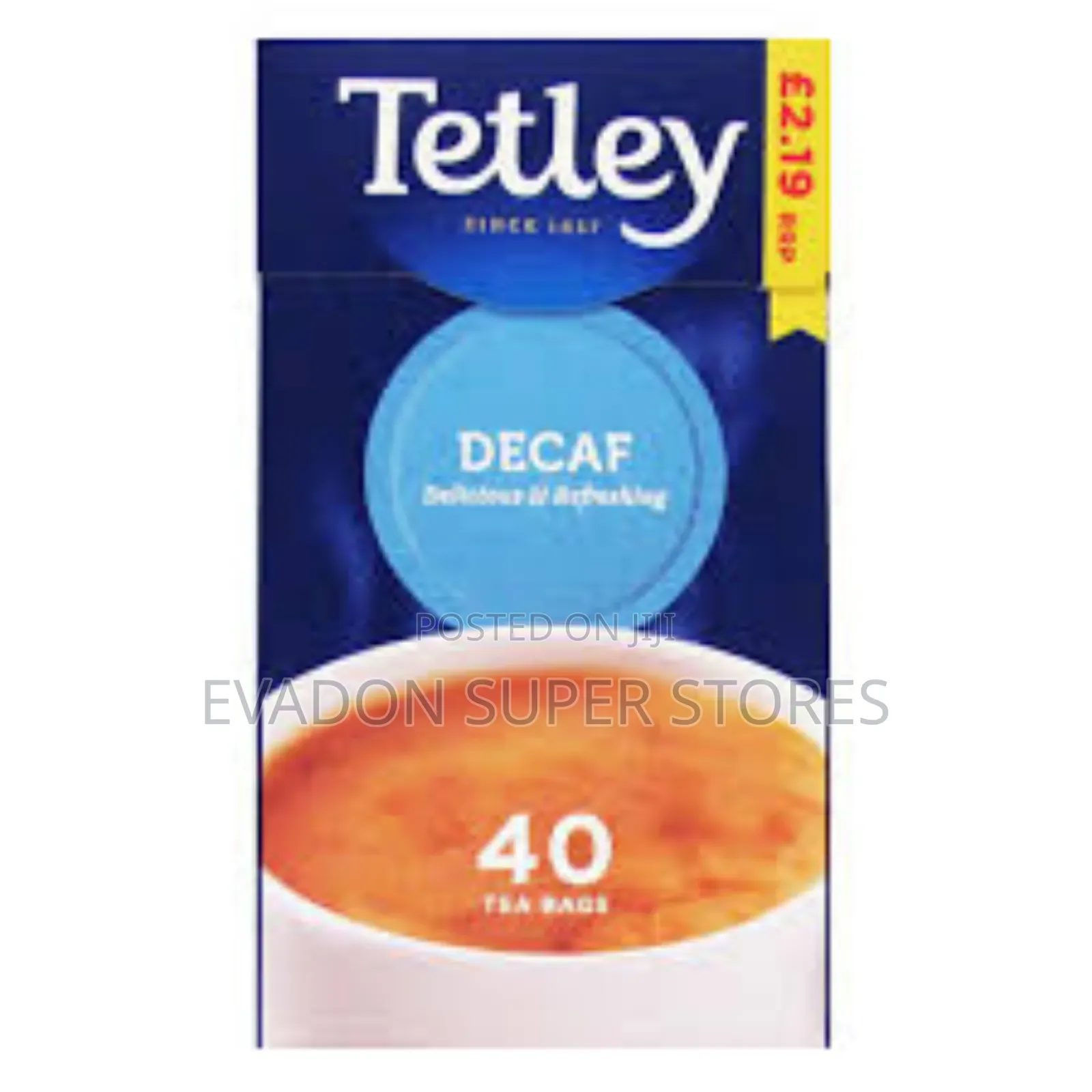 Tetley Decaf. 40tea Bags By6