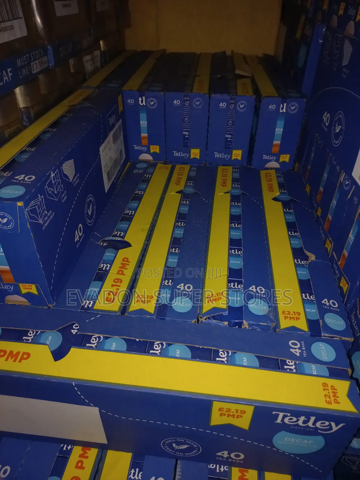 Tetley Decaf. 40tea Bags By6