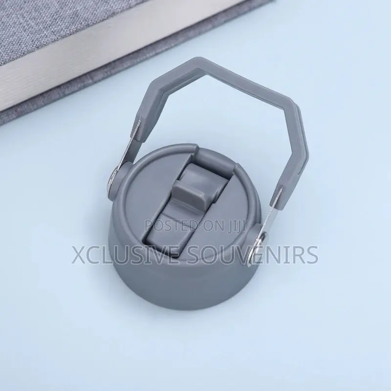 Vacuum Stainless Steel Tumbler Handle Lid and Straw