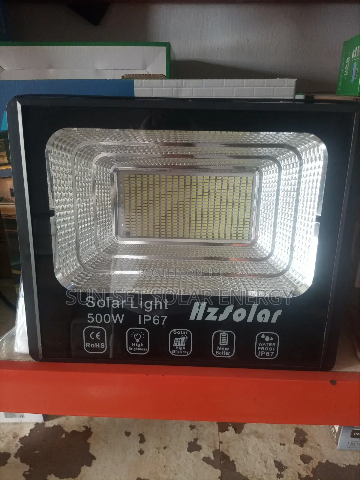 Hz Solar. Street Light 500w With 2yrs Warranty.