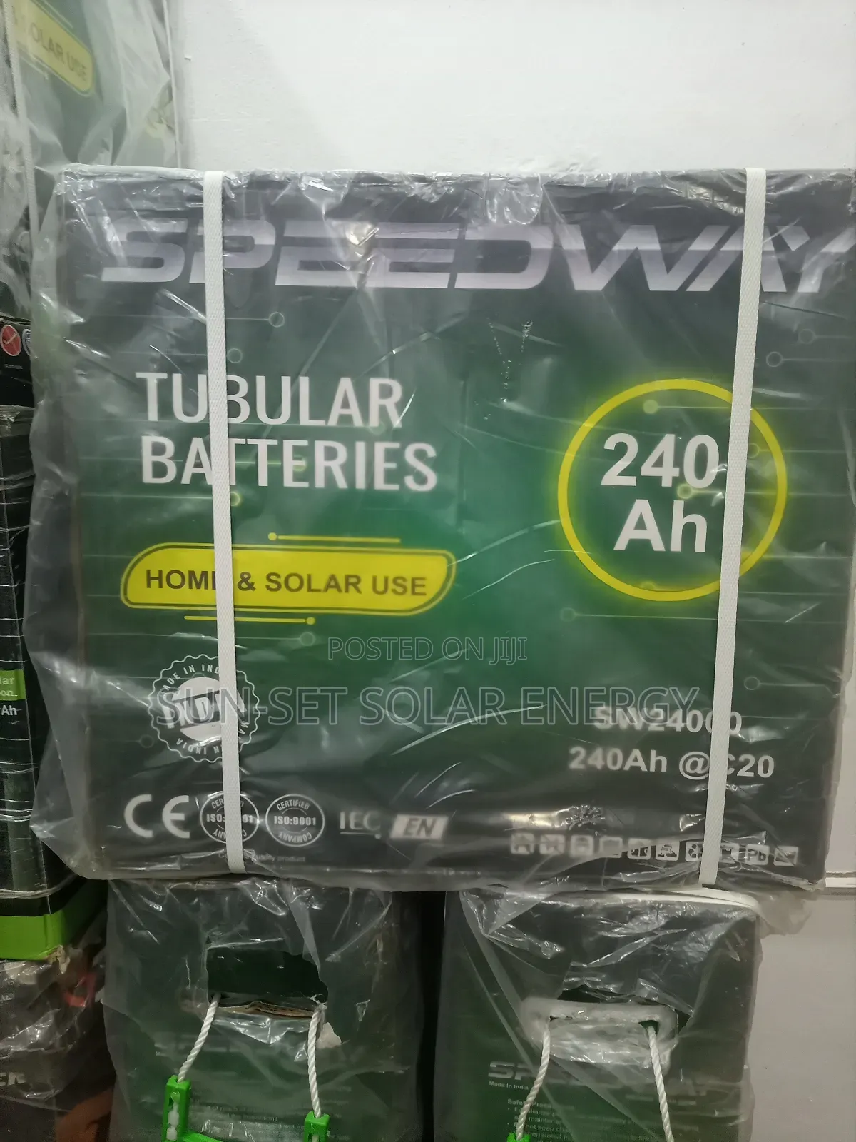 Speedway Tubular Battery 240ah 12V 1Y 6 Months Warranty.