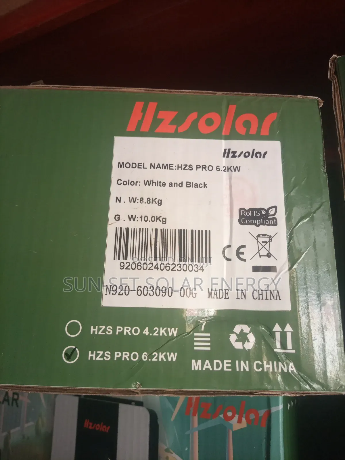 Hz Solar Inverter 6.2kva. 48V . With Warranty.