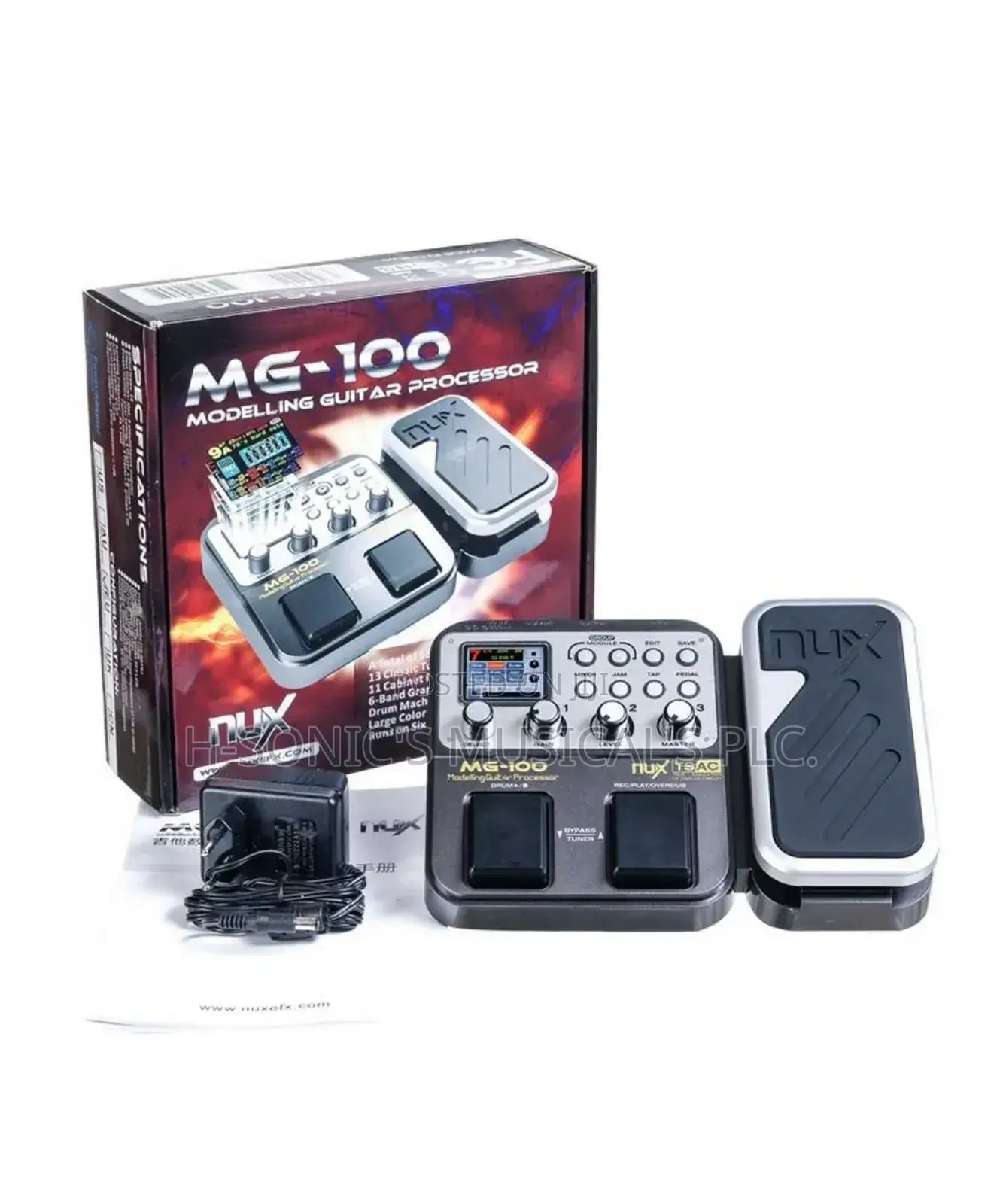 Nux MG - 100 Modeling Guitar Processor Effect Pedal