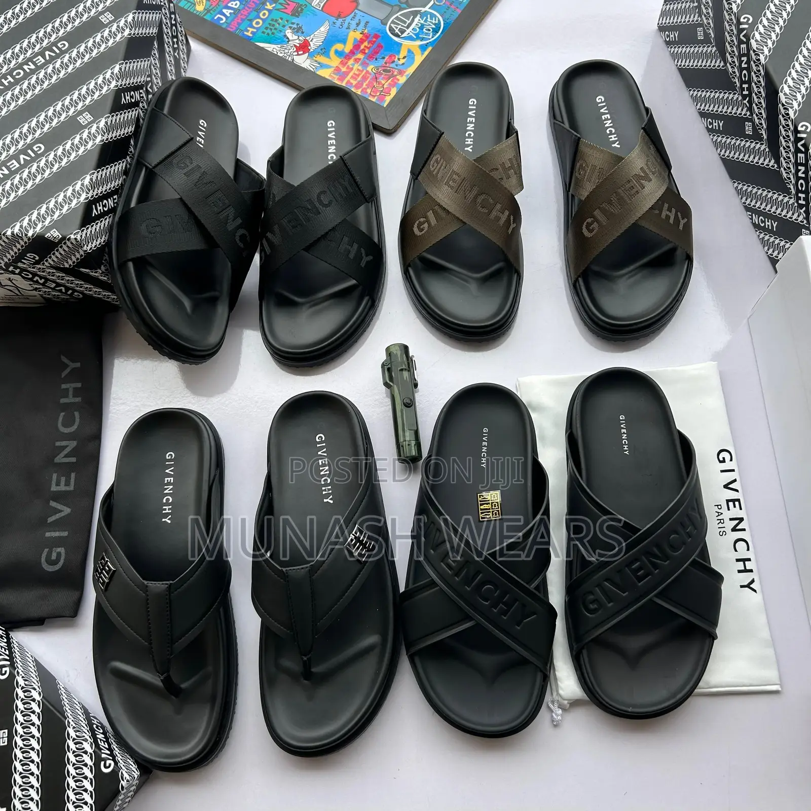 Zara X Givenchy Leather Slipers