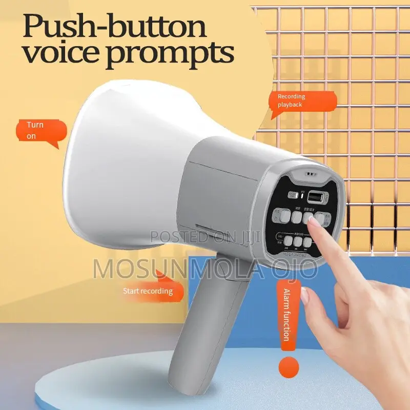 Rechargeable Megaphone/Speaker-Handheld
