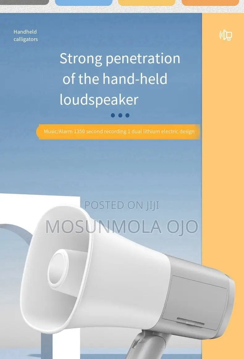 Rechargeable Megaphone/Speaker-Handheld