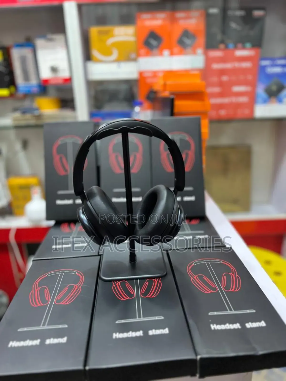 Desktop Headphone Stand/Headset Holder With Phone Holder