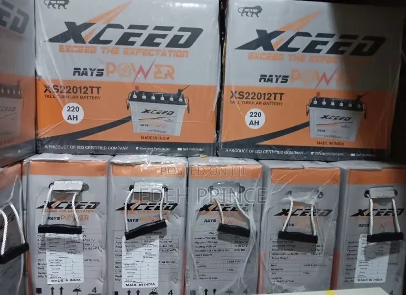 220ah Xceed Tubular Batteries