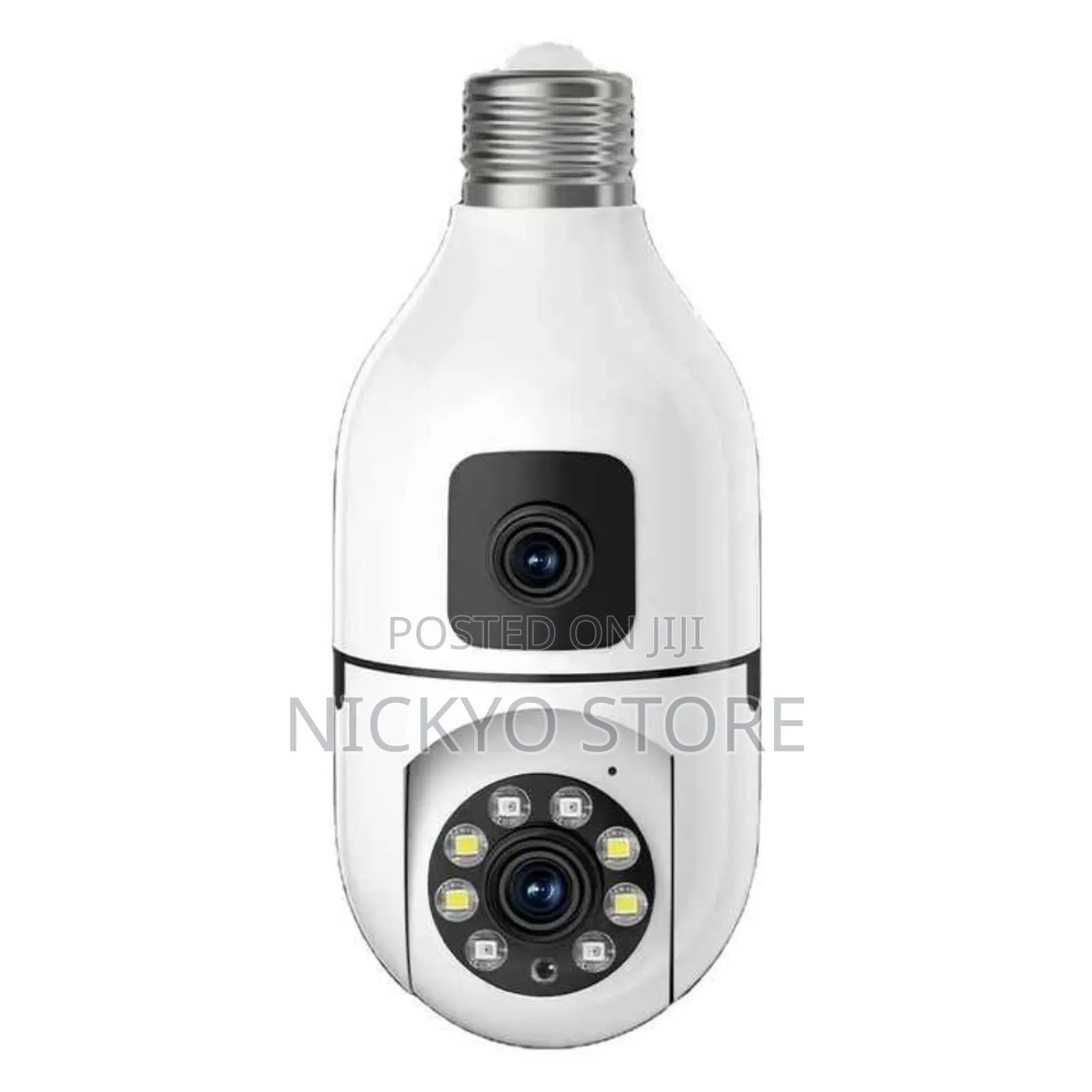 Bulb Wireless Dual Lens Network Camera CCTV Auto Tracking