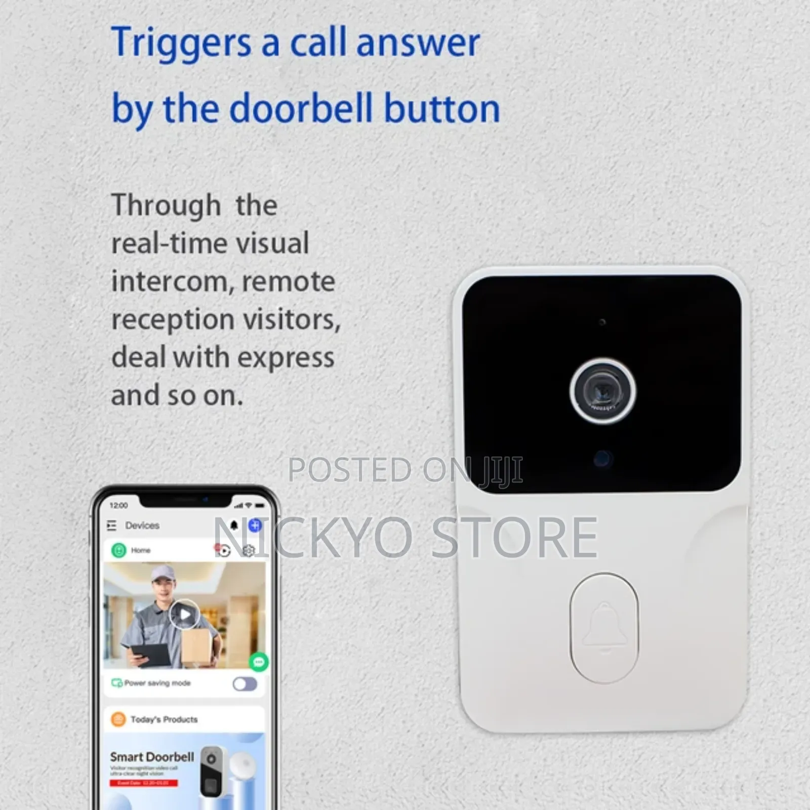 Wireless Doorbell Wifi Video Intercom for Home Security