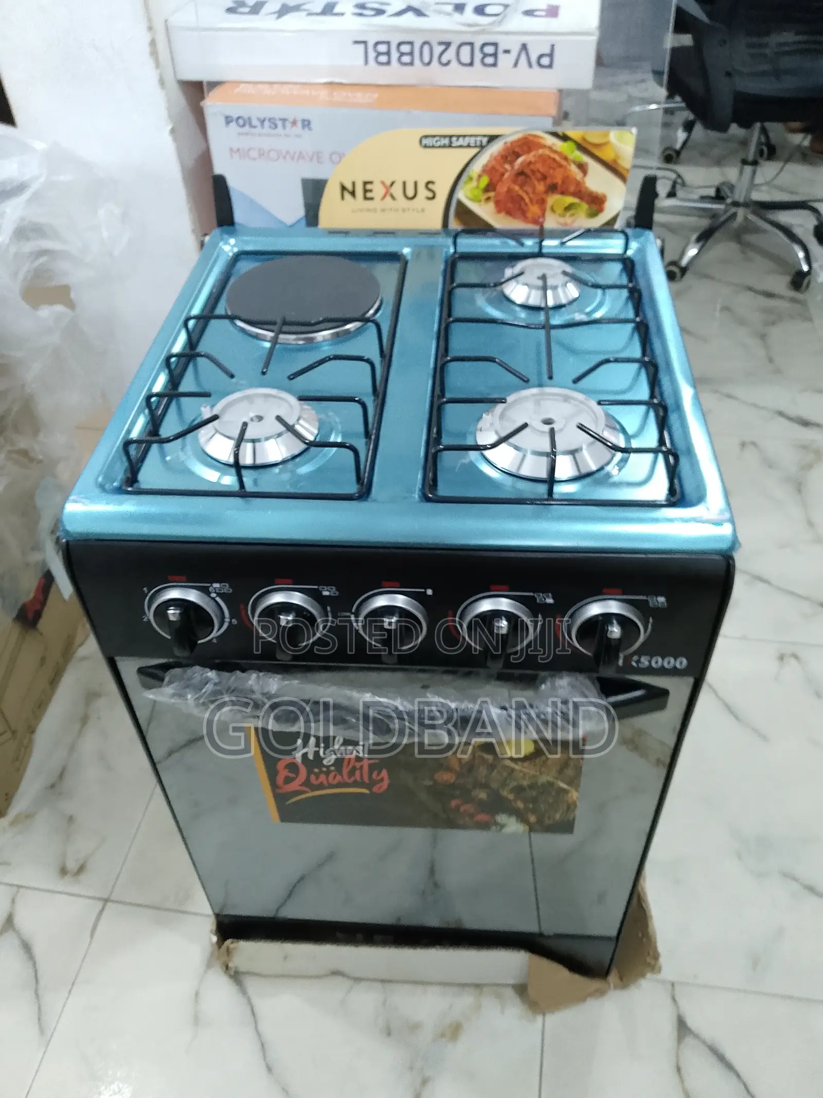 Nexus 3+1 Nx-5055bc Auto Ignition Gas Cooker (Kitchen King)