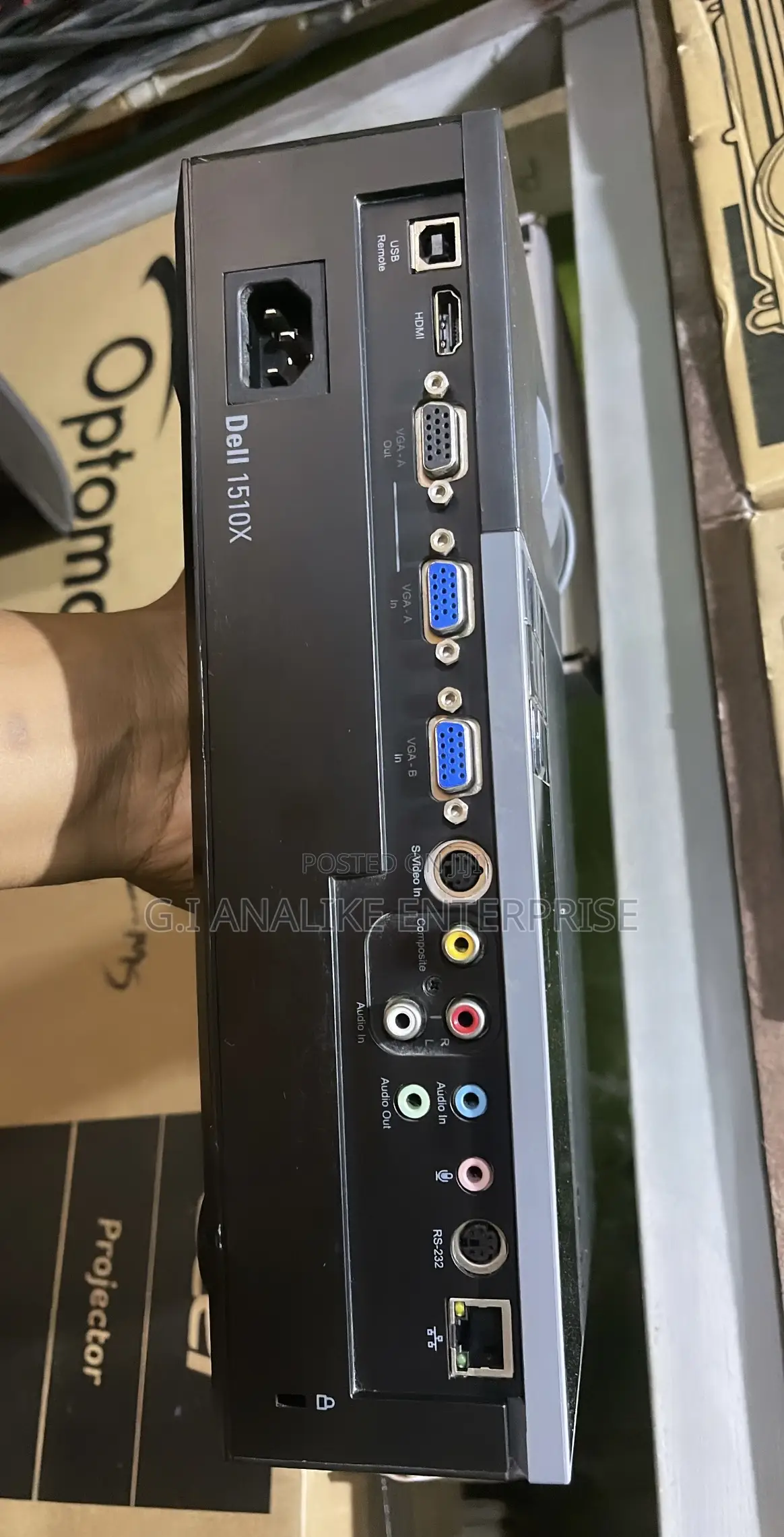 Dell 1510X Projector (Dual VGA, HDMI, XGA 3500 ANSI Lumens)
