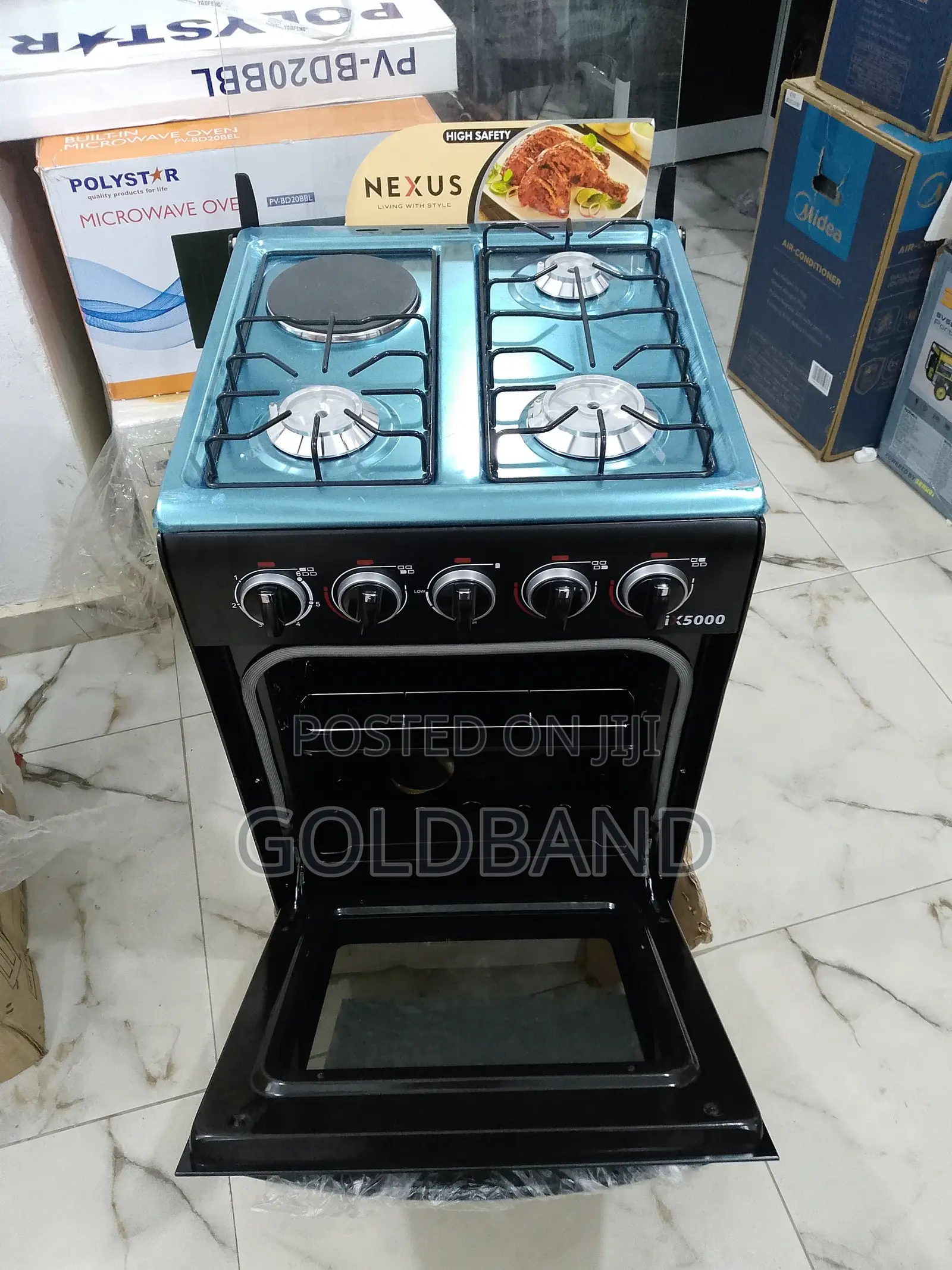 Nexus 3+1 Nx-5055bc Auto Ignition Multi-Function Gas Cooker