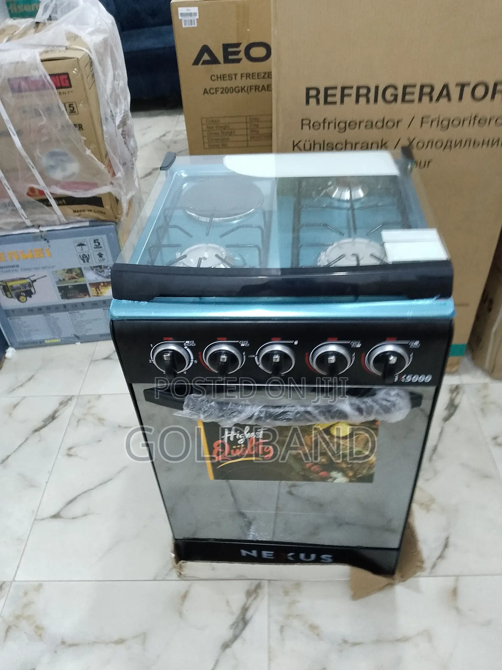 Nexus 3+1 Nx-5055bc Auto Ignition Energy Saving Gas Cooker