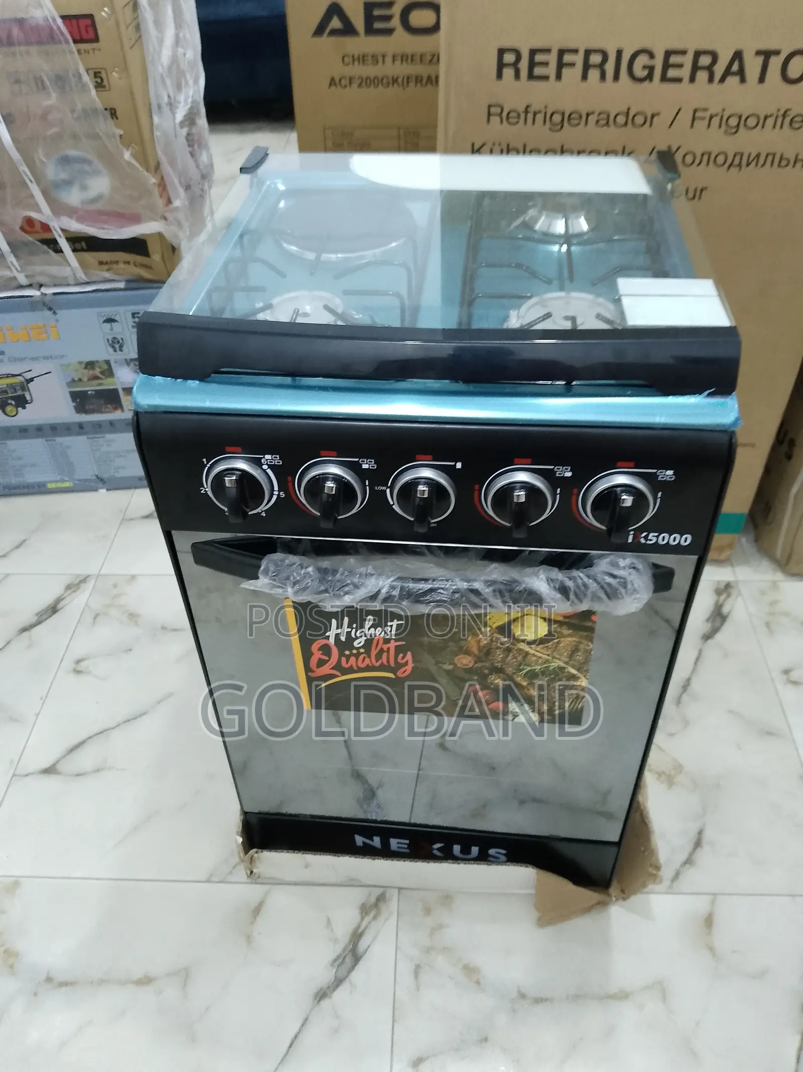 Nexus 3+1 Nx-5055bc Hygienic Auto Ignition Gas Cooker