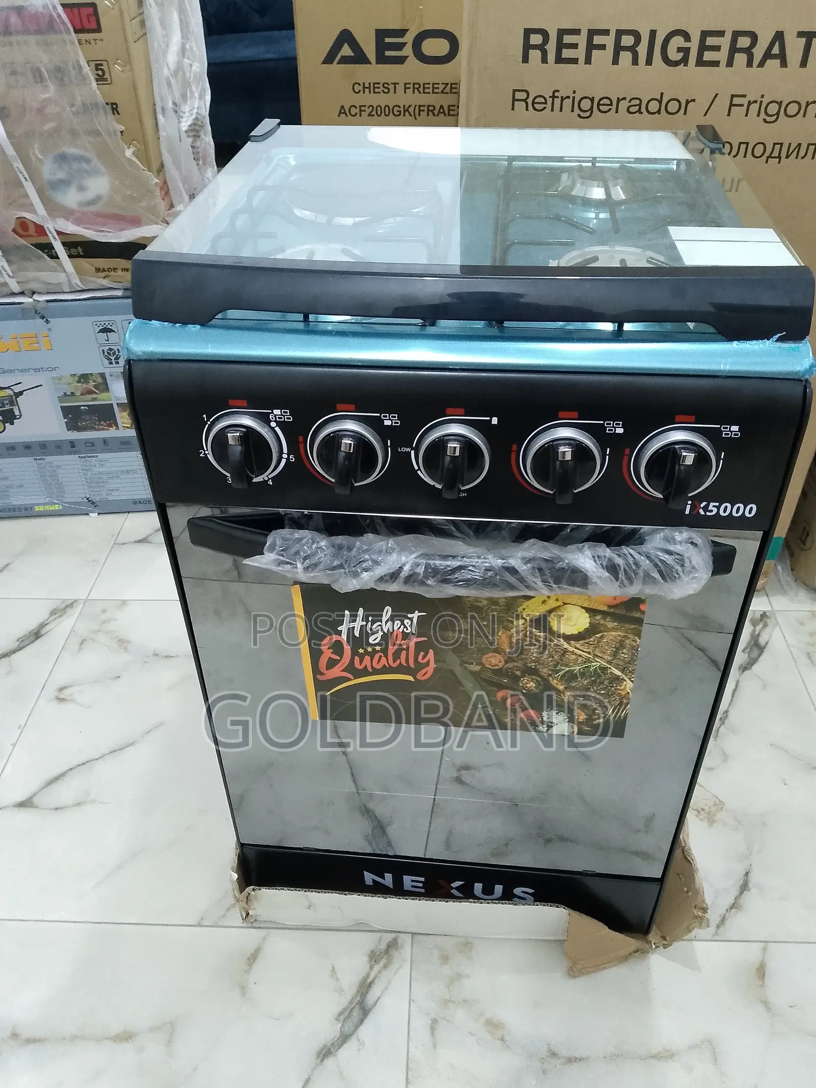 Nexus 3+1 Auto Ignition Gas Cooker (Bottom Burner Oven)