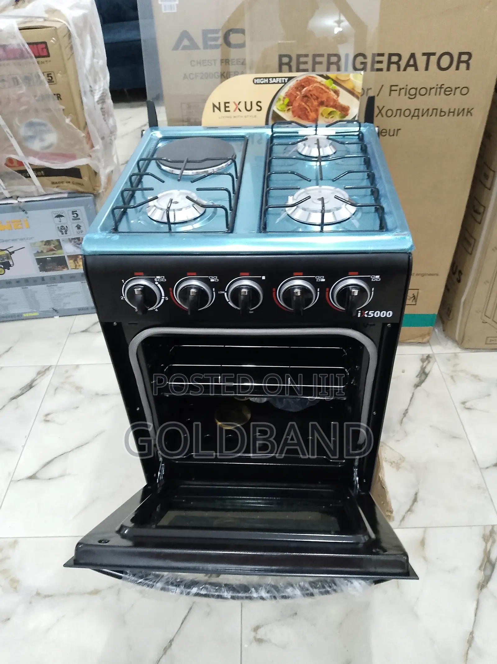 Nexus 3+1 Nx-5055bc Auto Ignition Turbo Burner Gas Cooker