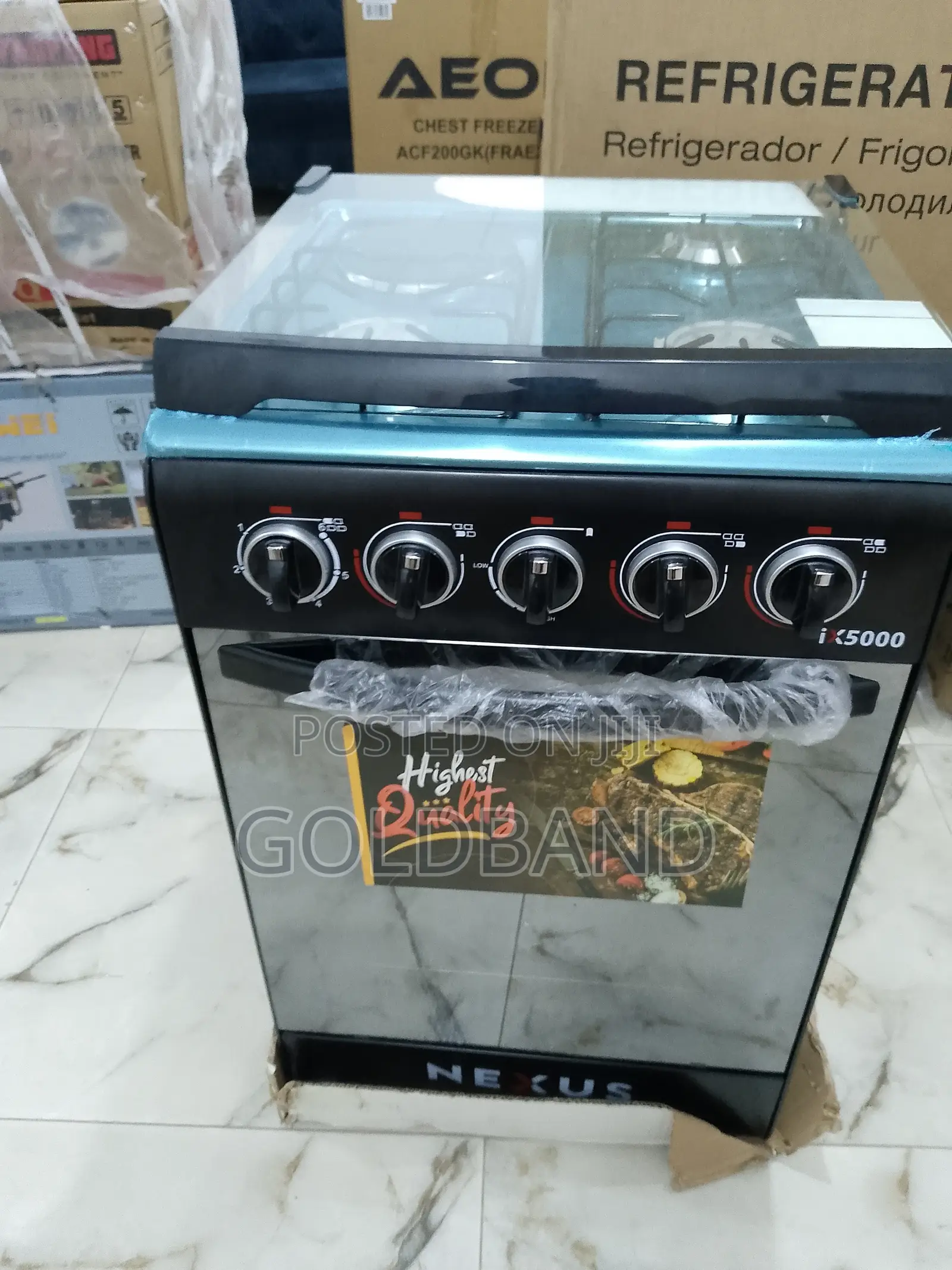 Nexus 3+1 Nx-5055bc Auto Ignition Turbo Burner Gas Cooker