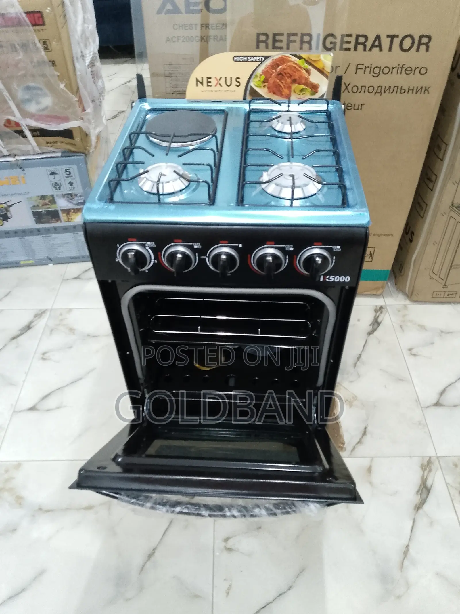 Nexus 3+1 Auto Ignition Gas Cooker (Double Layer Glass Door)