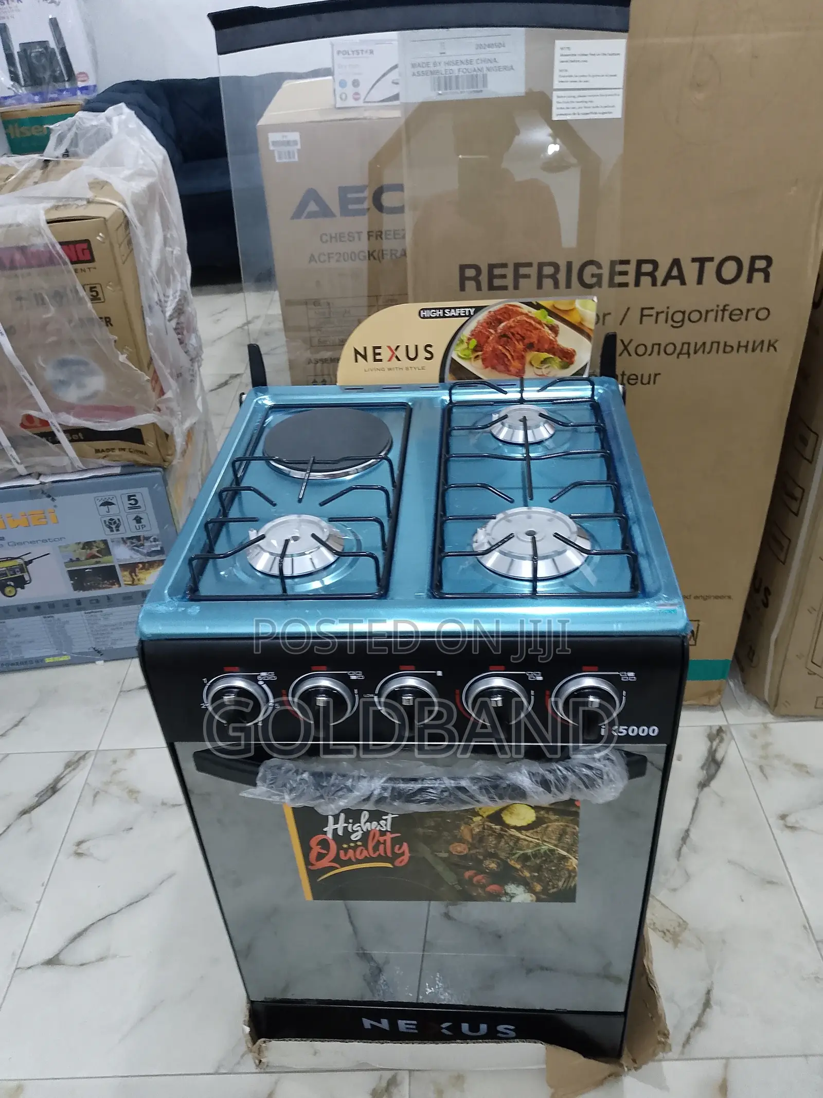 Nexus 3+1 Auto Ignition Gas Cooker (Double Layer Glass Door)