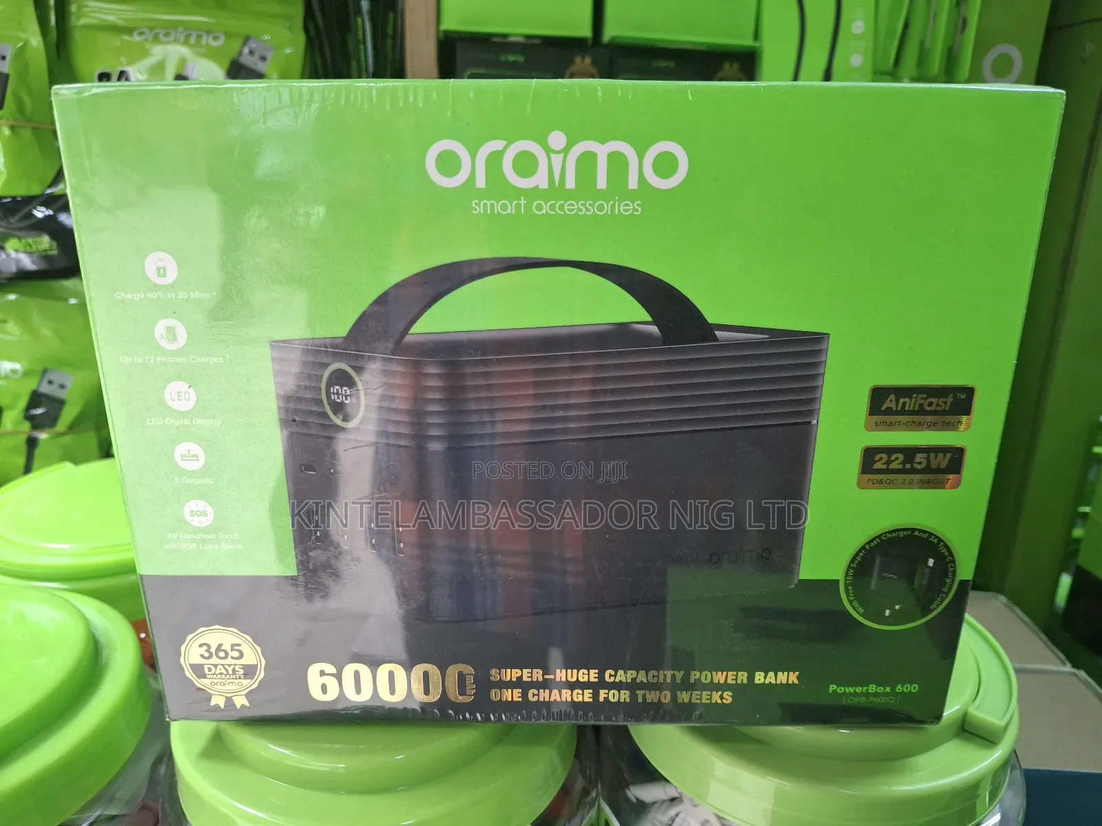 Oraimo Powerbank- 60,000AMHS