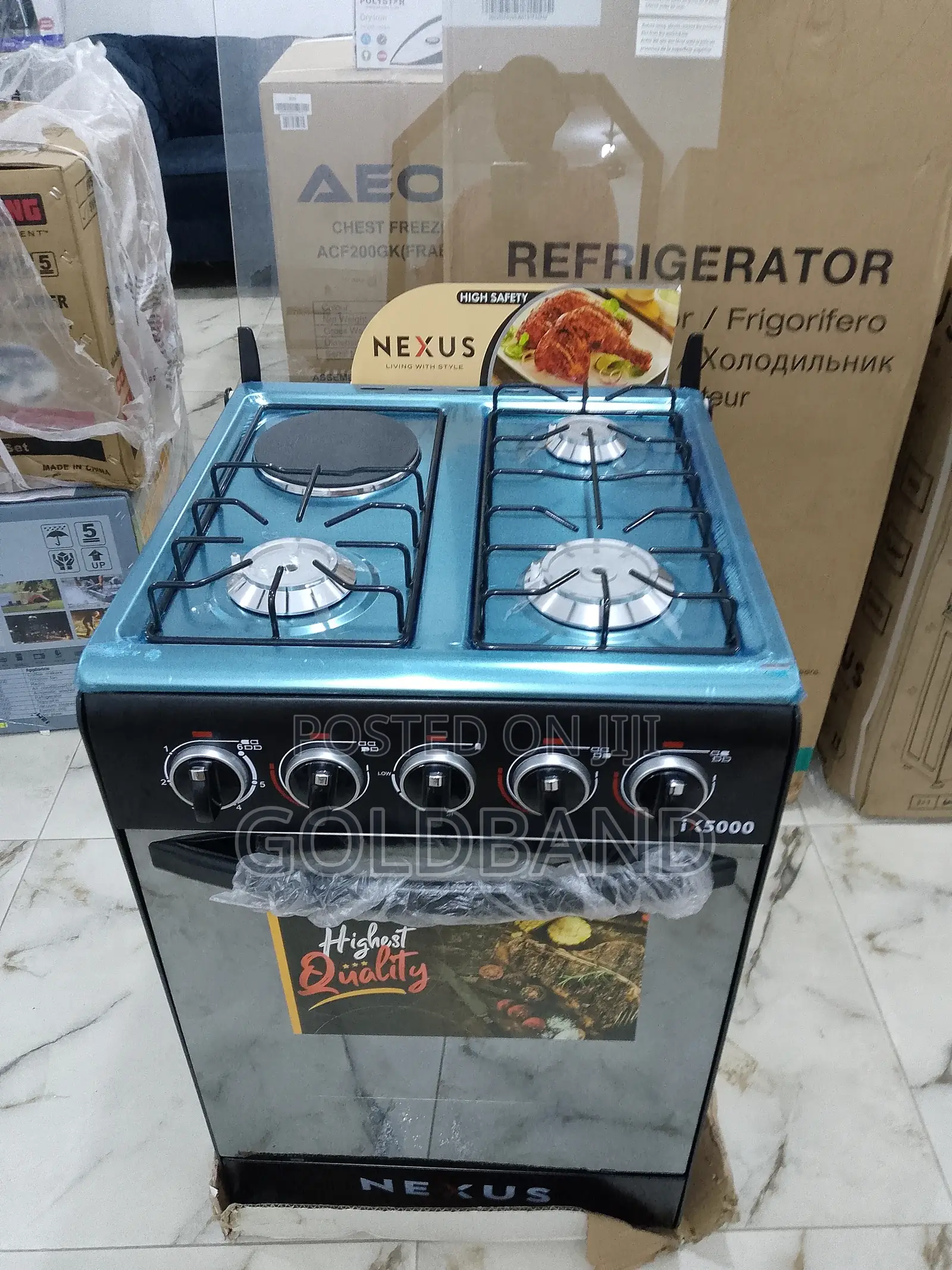 Nexus 3+1 Nx-5055bc Auto Ignition Gas Cooker (Cook Shield)