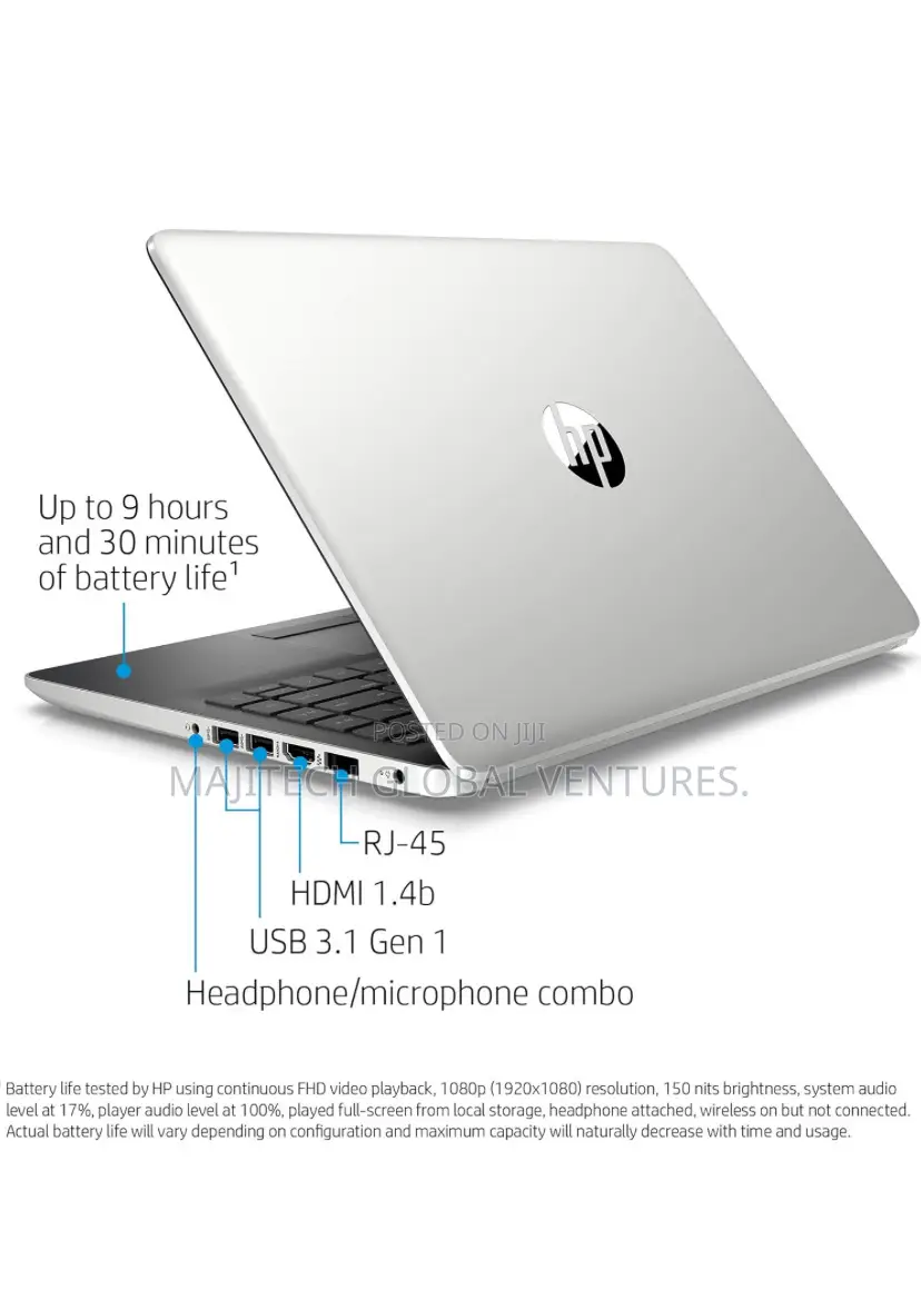 New Laptop HP 14-Dq1025cl 4GB Intel Pentium SSD 128GB