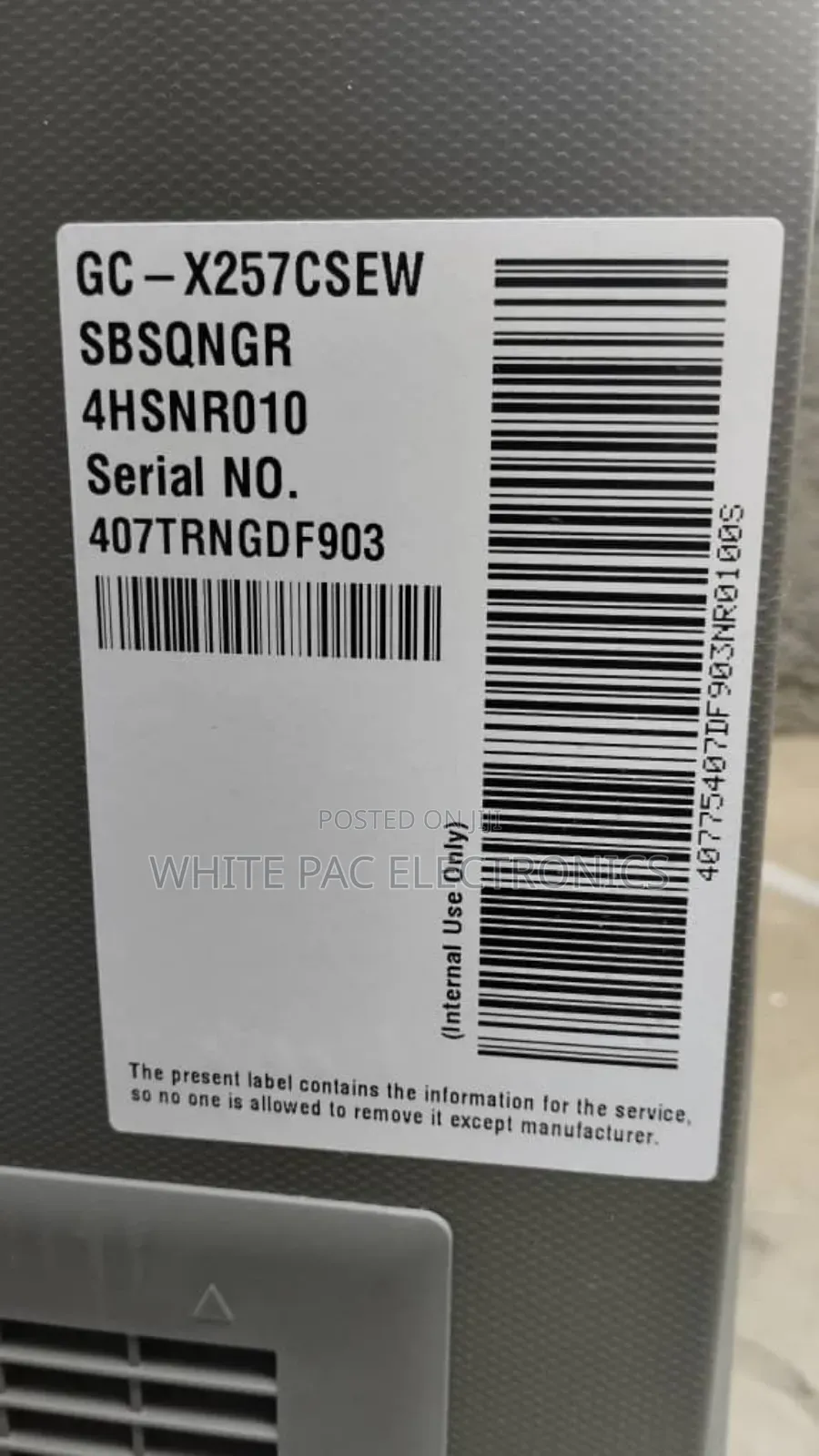 Lg Inverter Nok -nok 674 L Said By Said>Dispenser Ice Maker