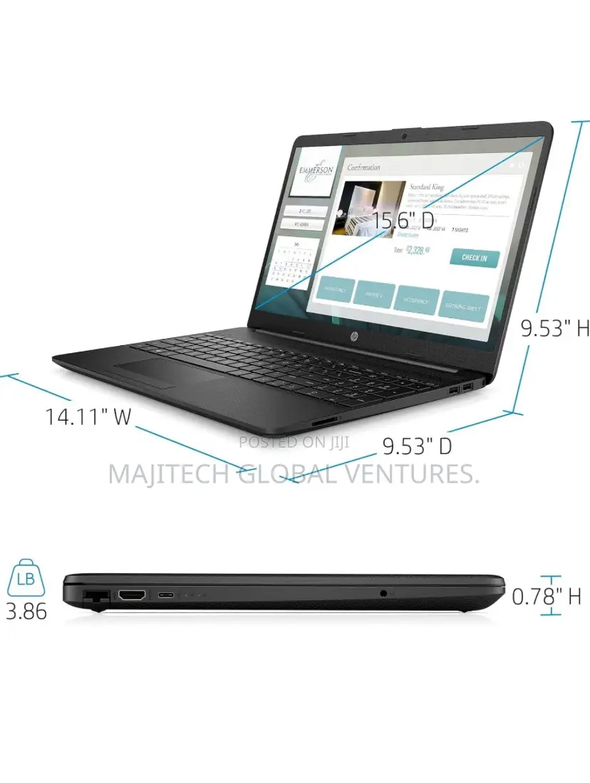 New Laptop HP 15 4GB Intel Celeron SSD 256GB