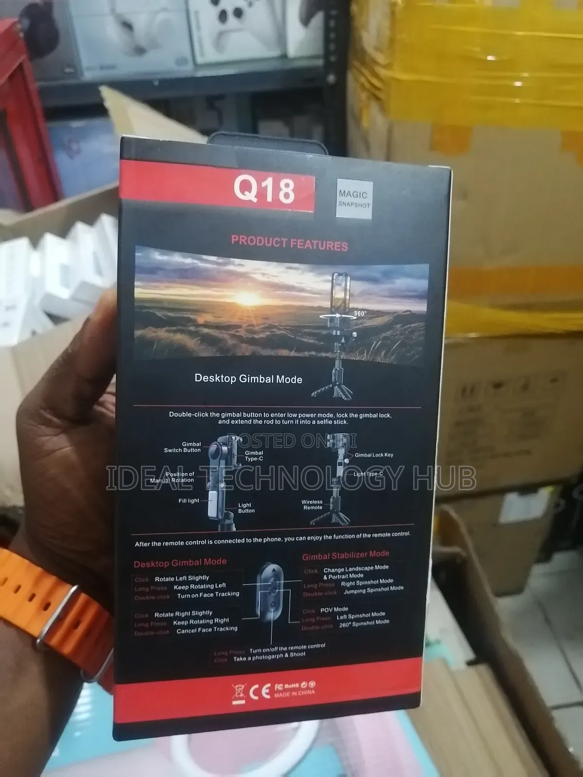 Q18 360 Rotating Desktop Tripod