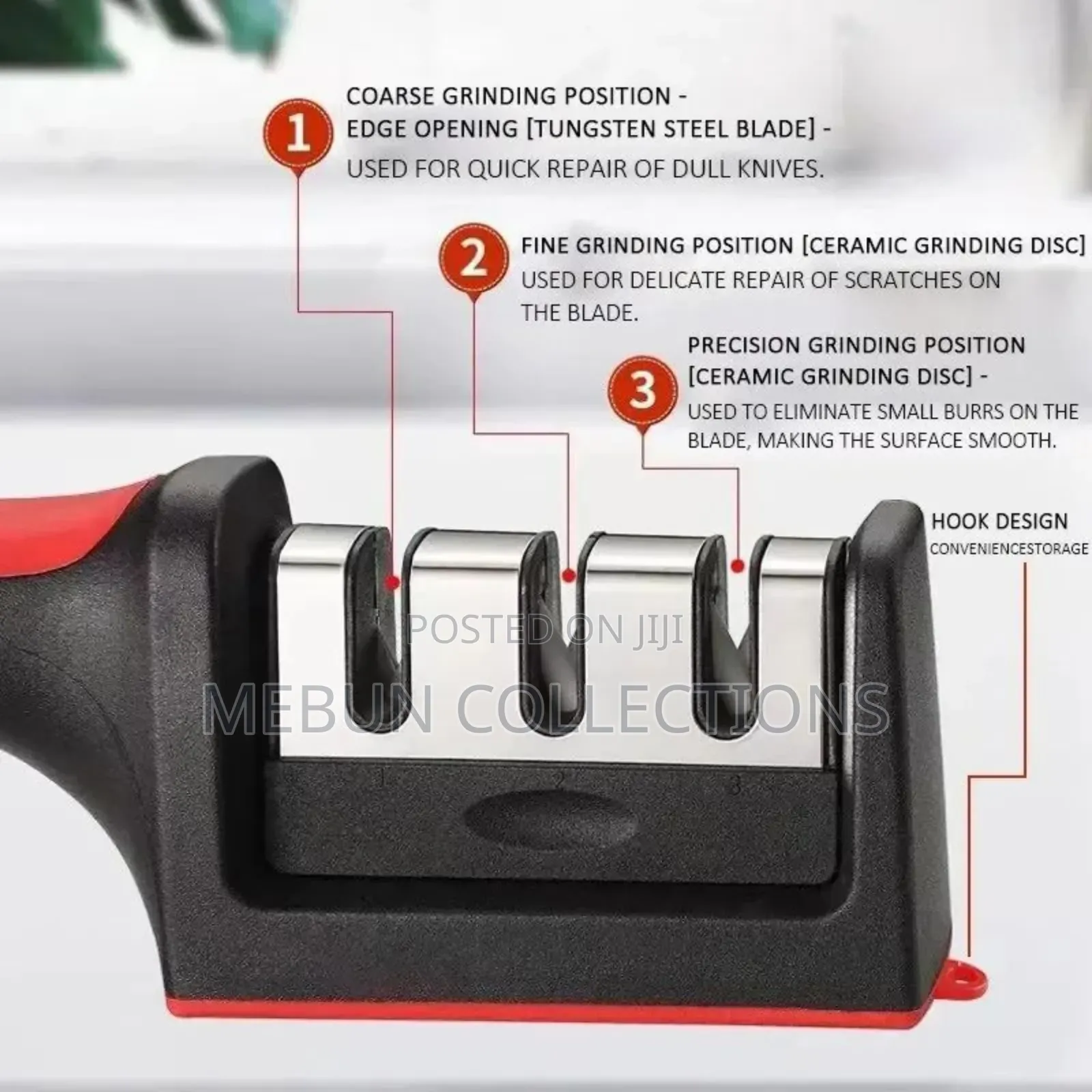 Three-Mouth Knife Sharpener