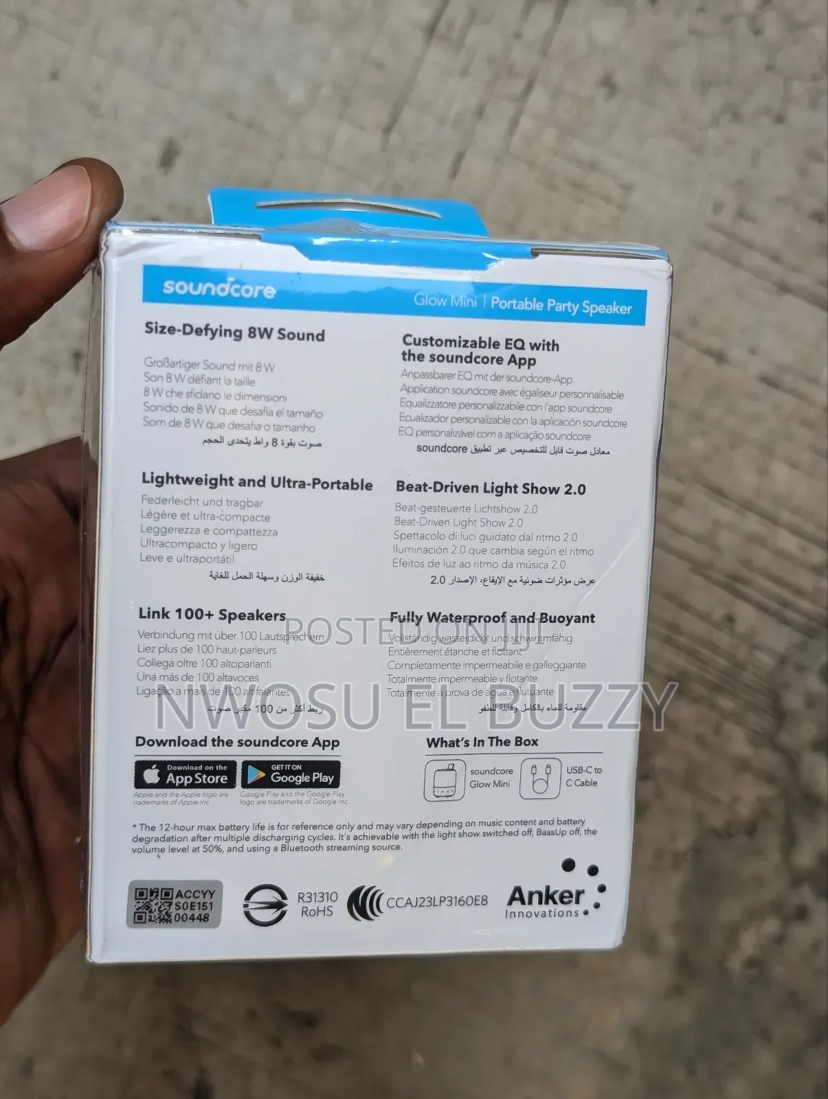 Anker Soundcore Glow Mini Portable Speaker