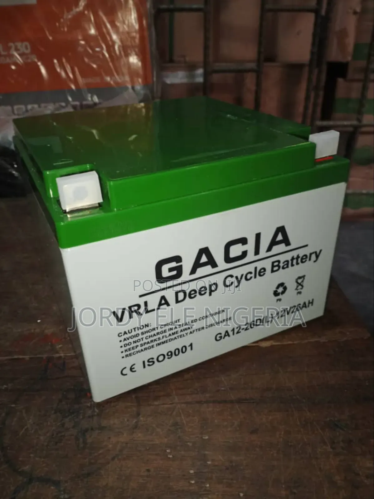 12V26AH Gacia Battery