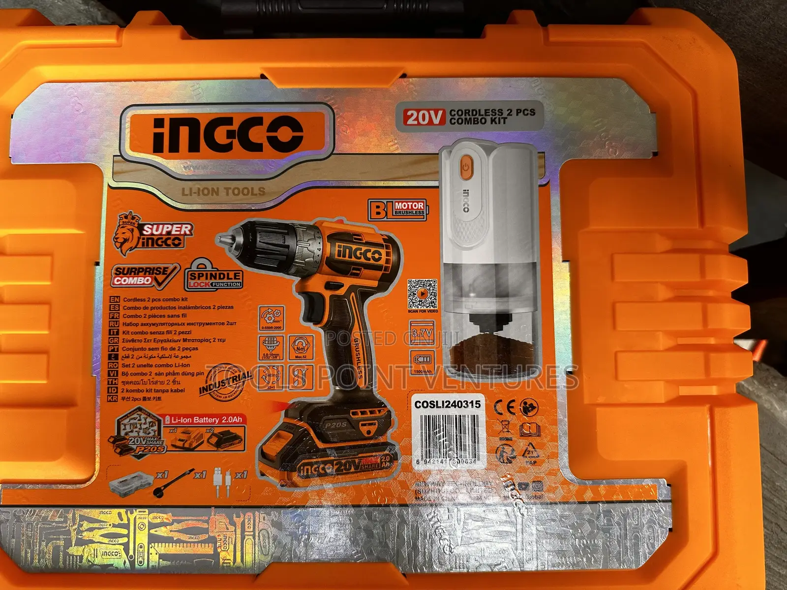 Ingco 20vcombo Cordless Screw-Machine With Coffee Grinder