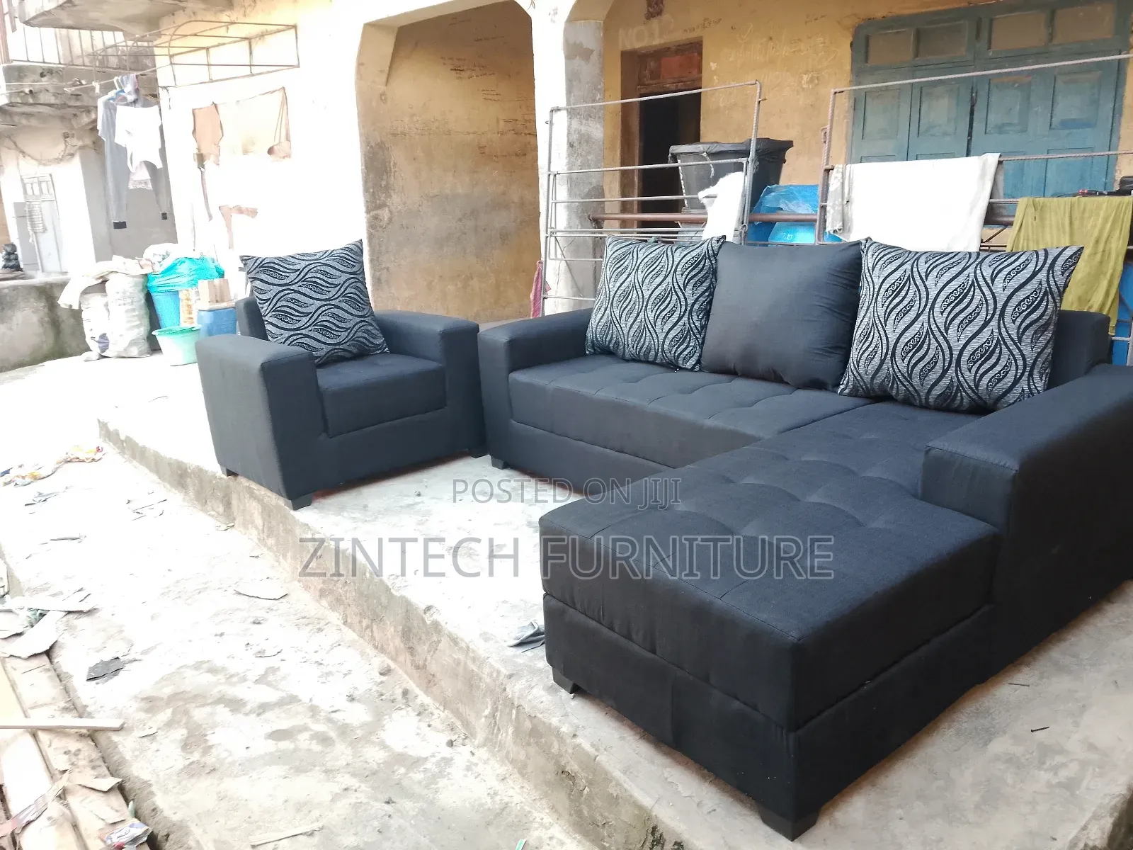 Affordable 7 Seats Shape Couch and a Single Seater