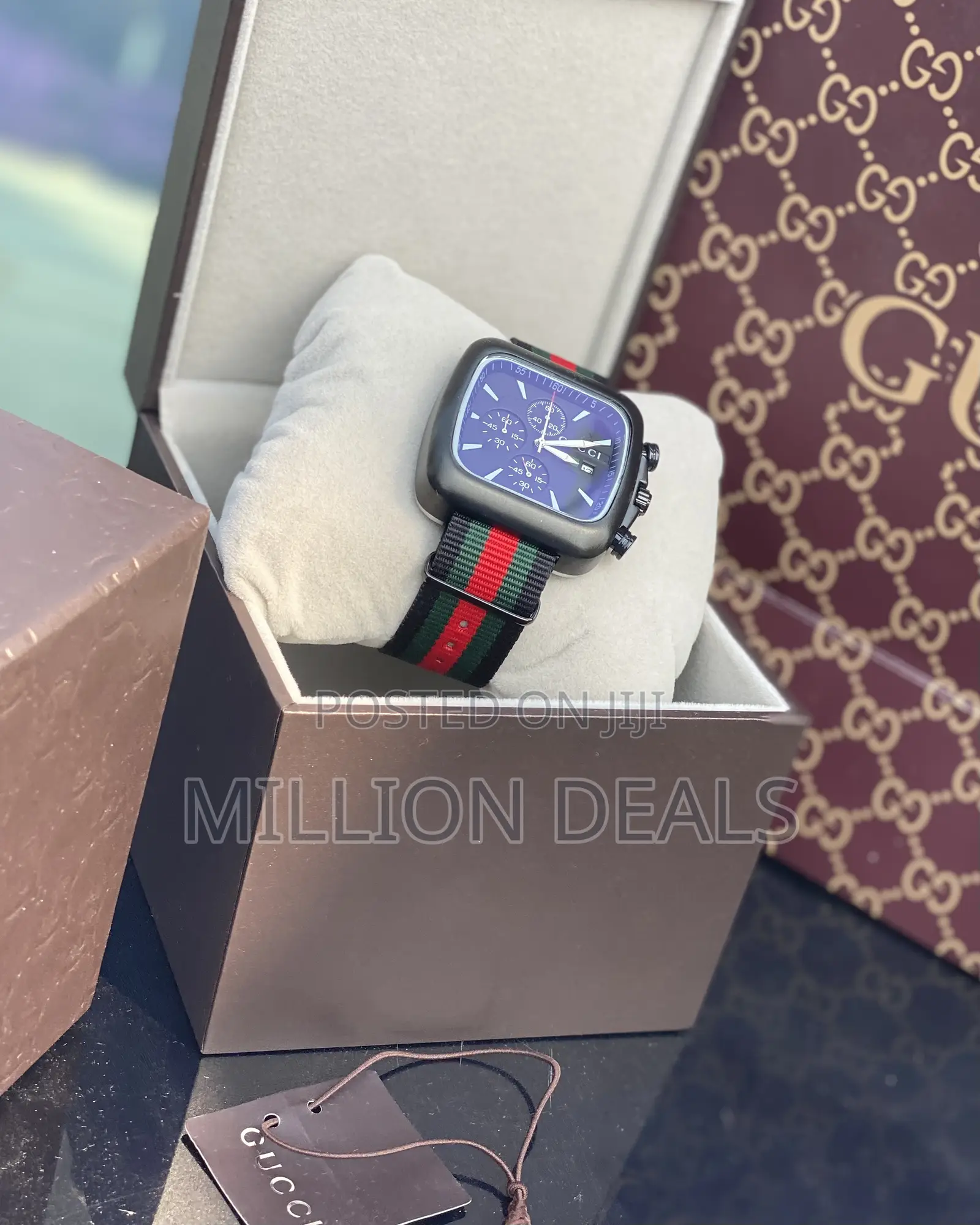 Luxe Active Chronograph Men’S Black Wrist Watch