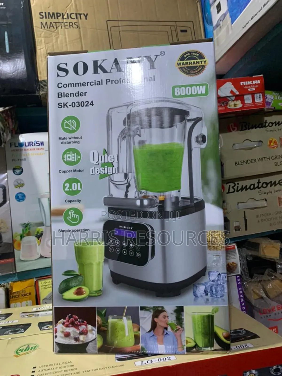 Sokany Digital Professional Commercial Blender Sk-03024