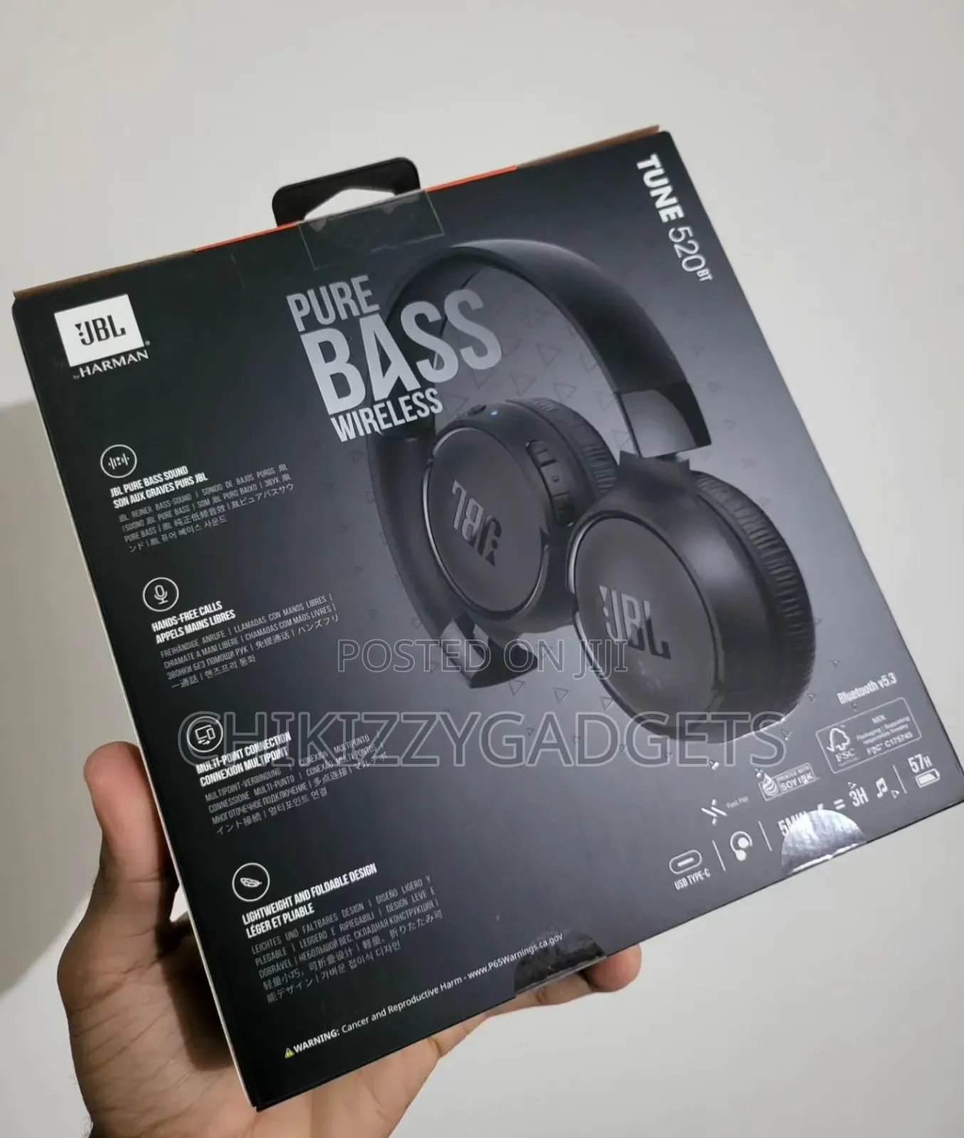 Original New JBL Tune 520bt Headphones
