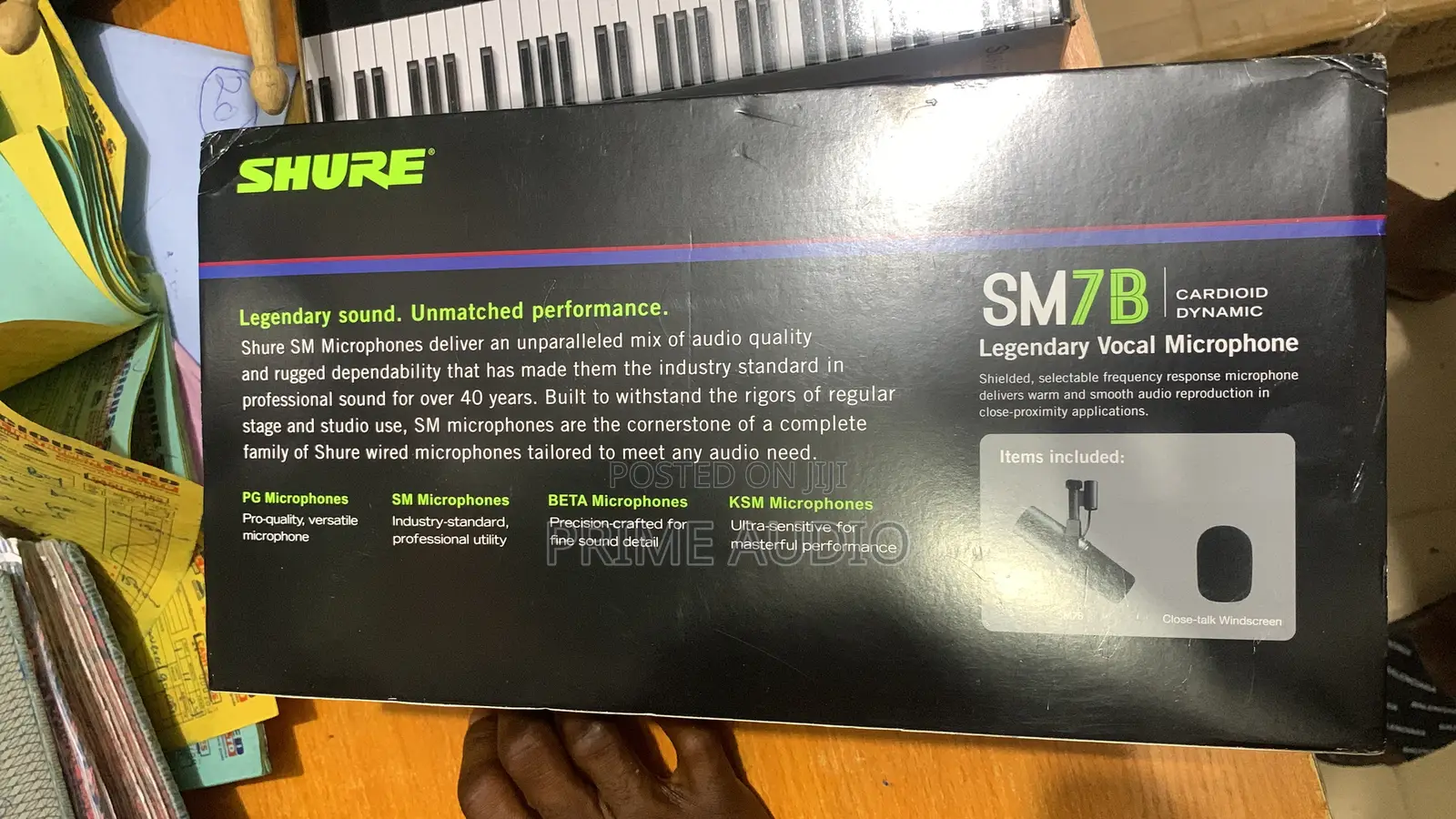 Shure Sm7b Vocal Microphone (Cardioid and Dynamic)
