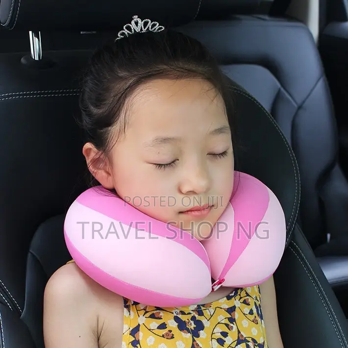 Bubble Microbeaded Kids Pillow for Car Airplane Travel
