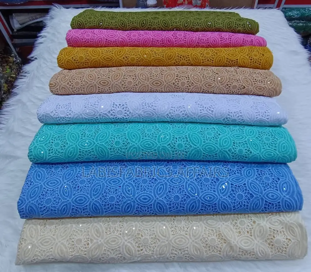 Turkey Chiffon Lace With Water Sequence