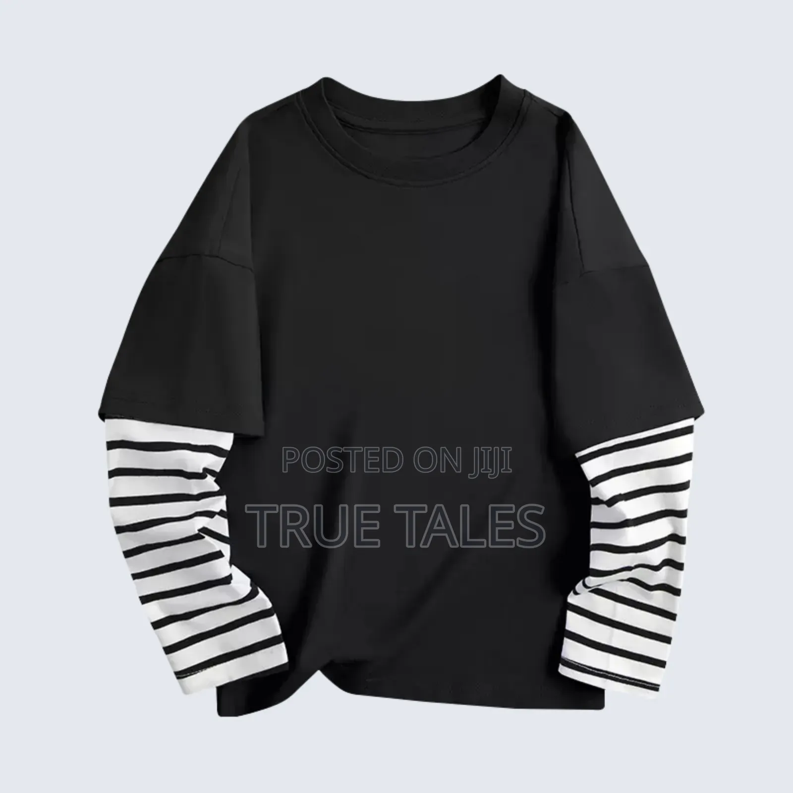 Unisex Boys and Girls Striped Hand Long Sleeves T-Shirt Polo