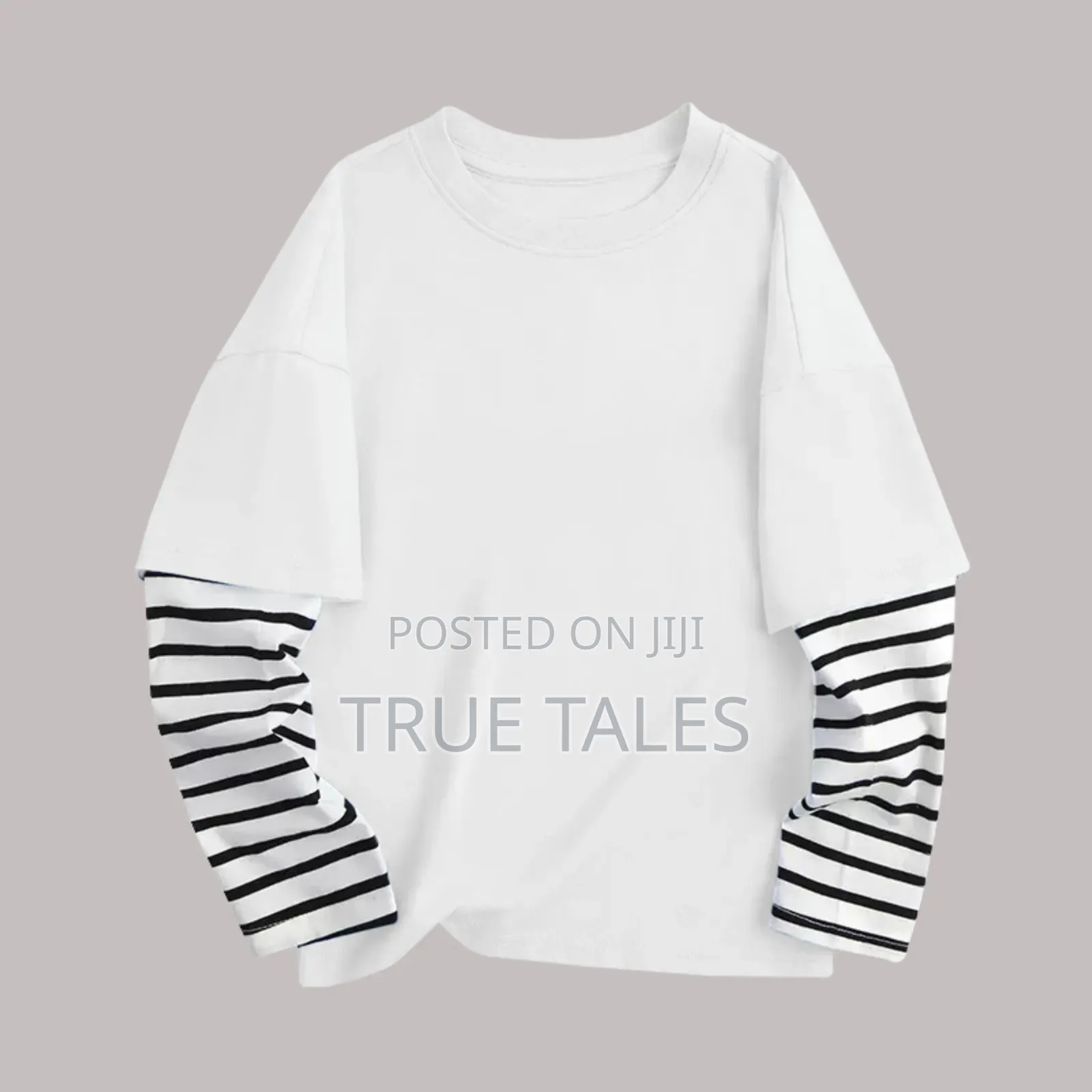 Unisex Boys and Girls Striped Hand Long Sleeves T-Shirt Polo