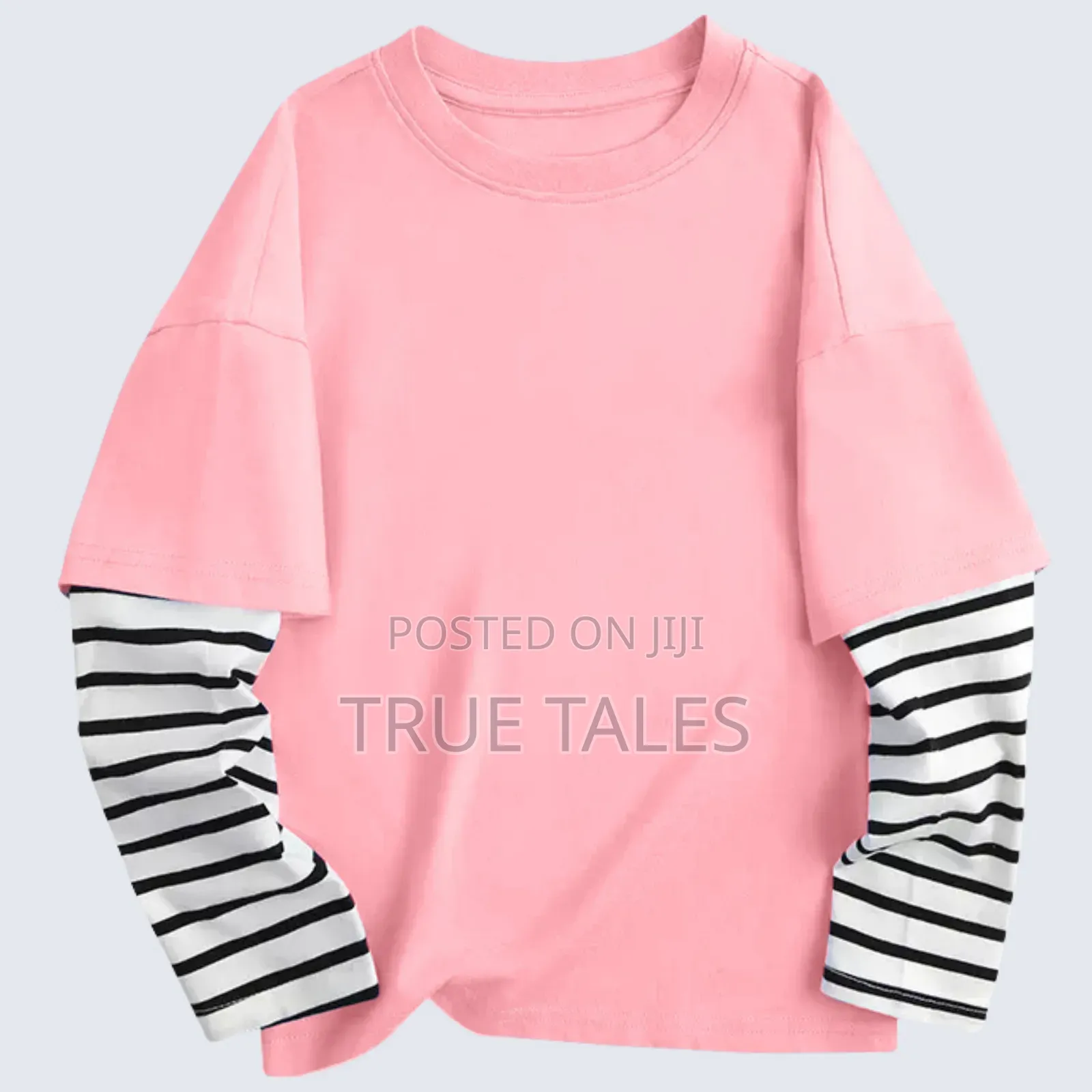 Unisex Boys and Girls Striped Hand Long Sleeves T-Shirt Polo