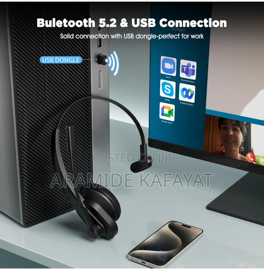 SAREVILLE Wireless Mono Headphone.